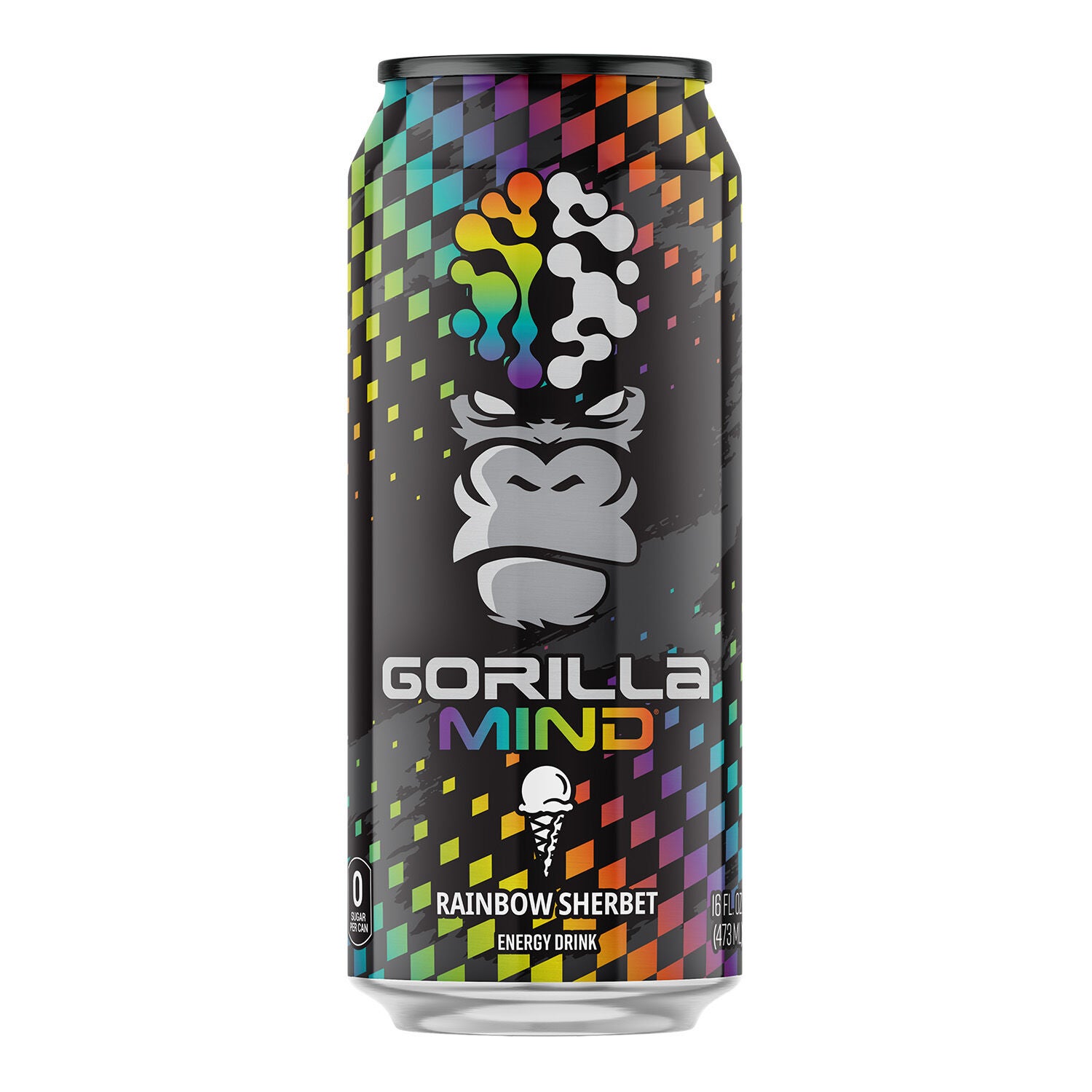 Energy Drink - Rainbow Sherbet - 16oz. (12 Cans)  | GNC