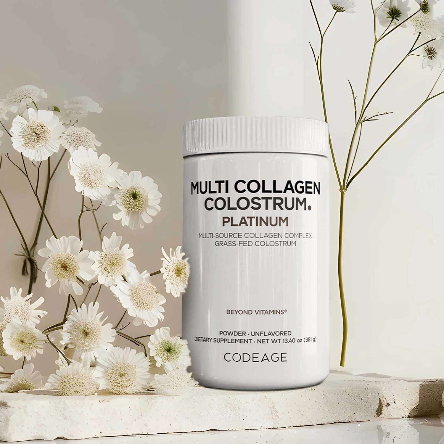 Multi Collagen Colostrum Powder - Unflavored - 12.4 oz. (30 Servings)  | GNC