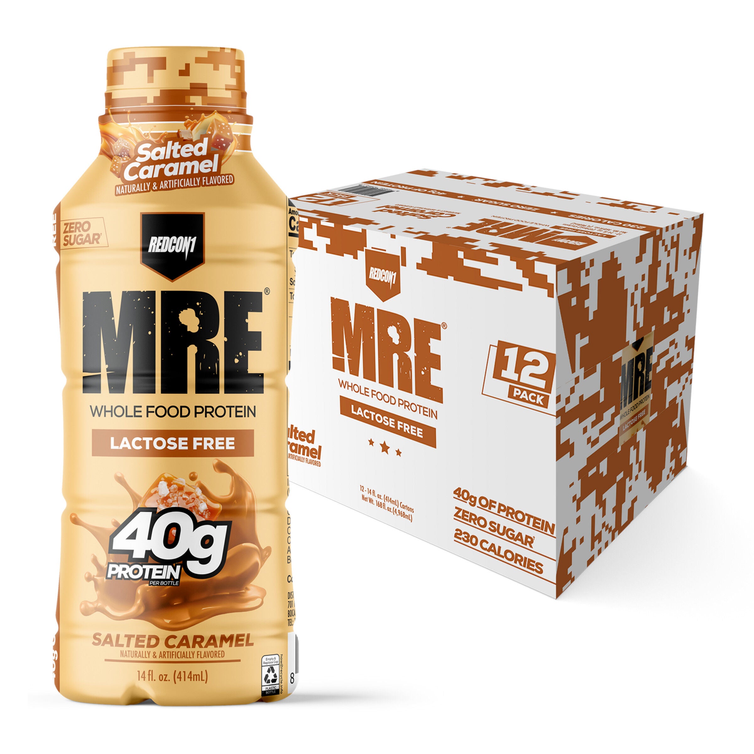 MRE Whole Food Protein RTD - Salted Caramel - 14 fl oz. (12 Bottles) Salted Caramel | GNC