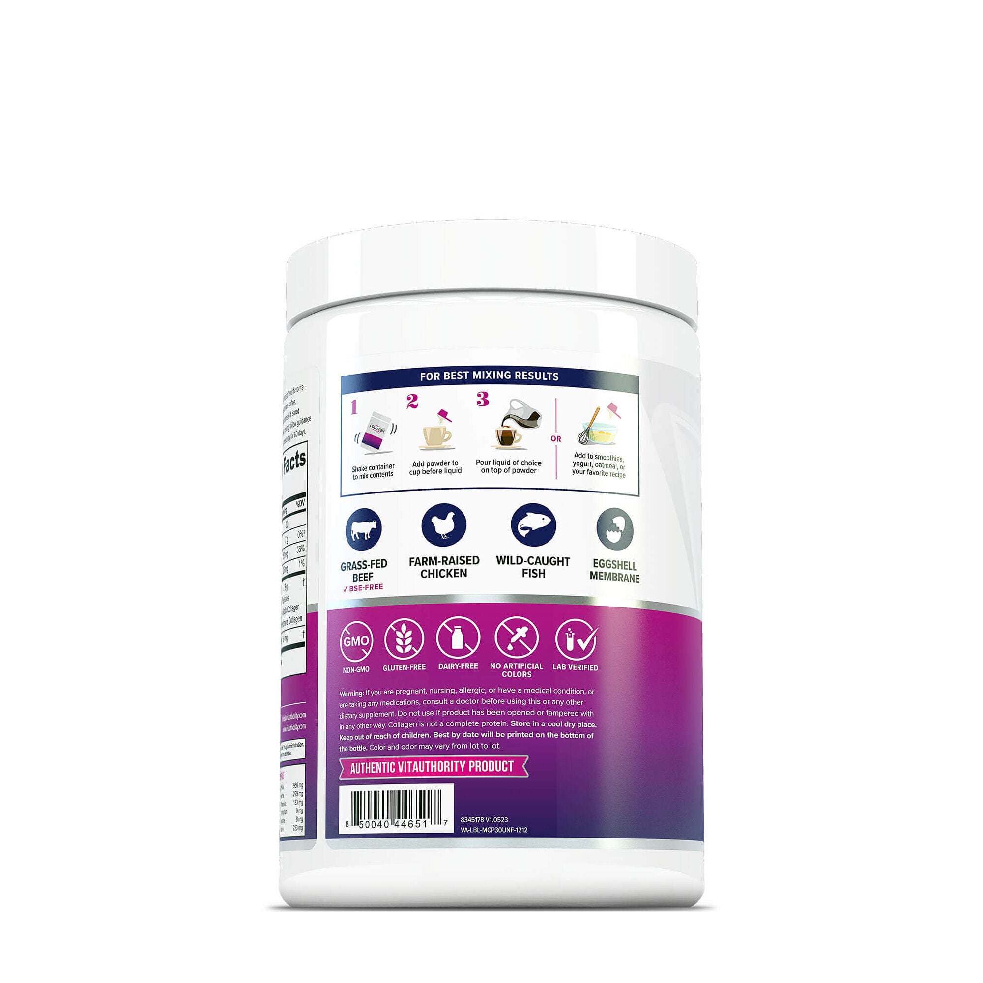 Multi Collagen Protein Powder - Unflavored - 8.26 oz. (30 Servings)