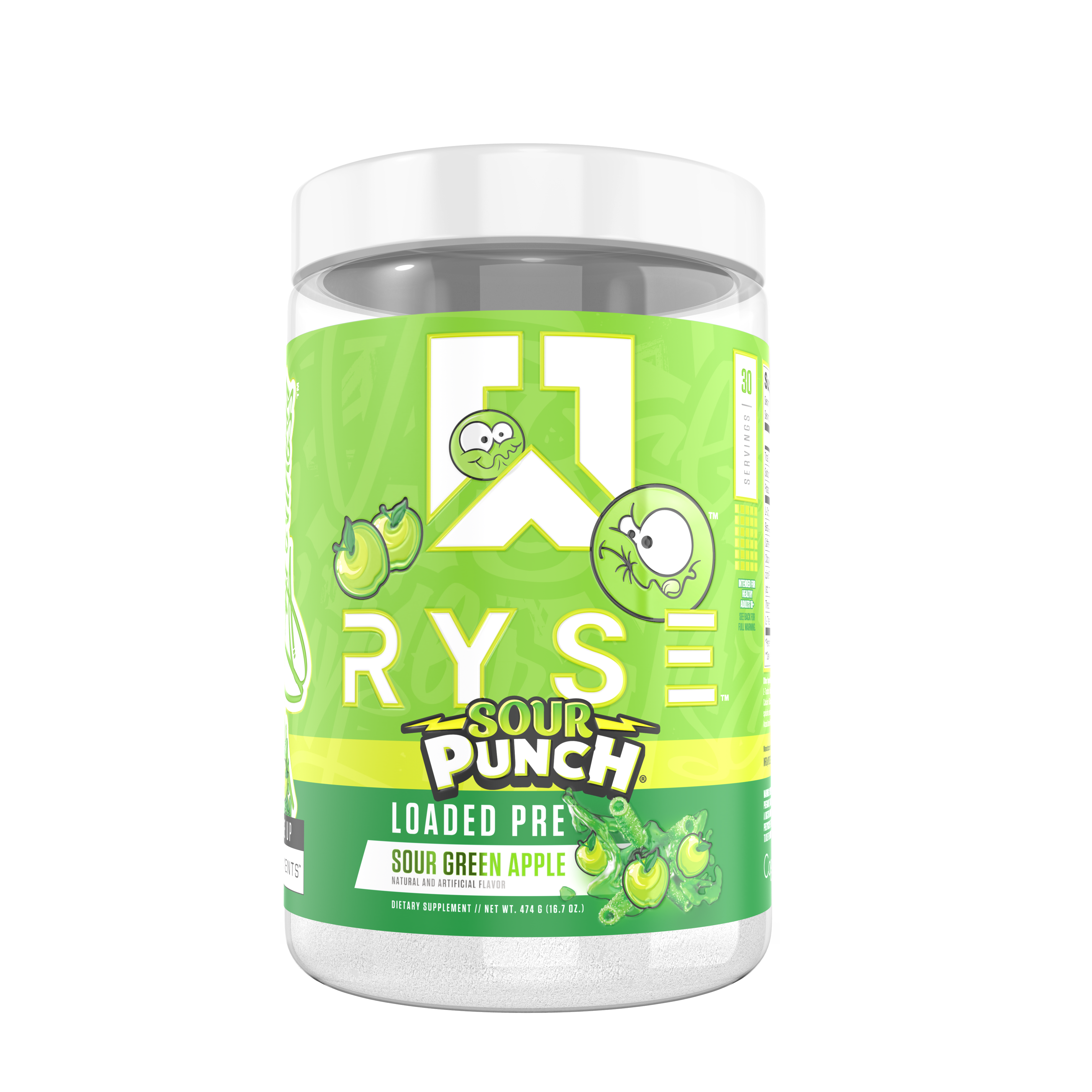 Loaded Pre - Sour Punch Green Apple (30 Servings)