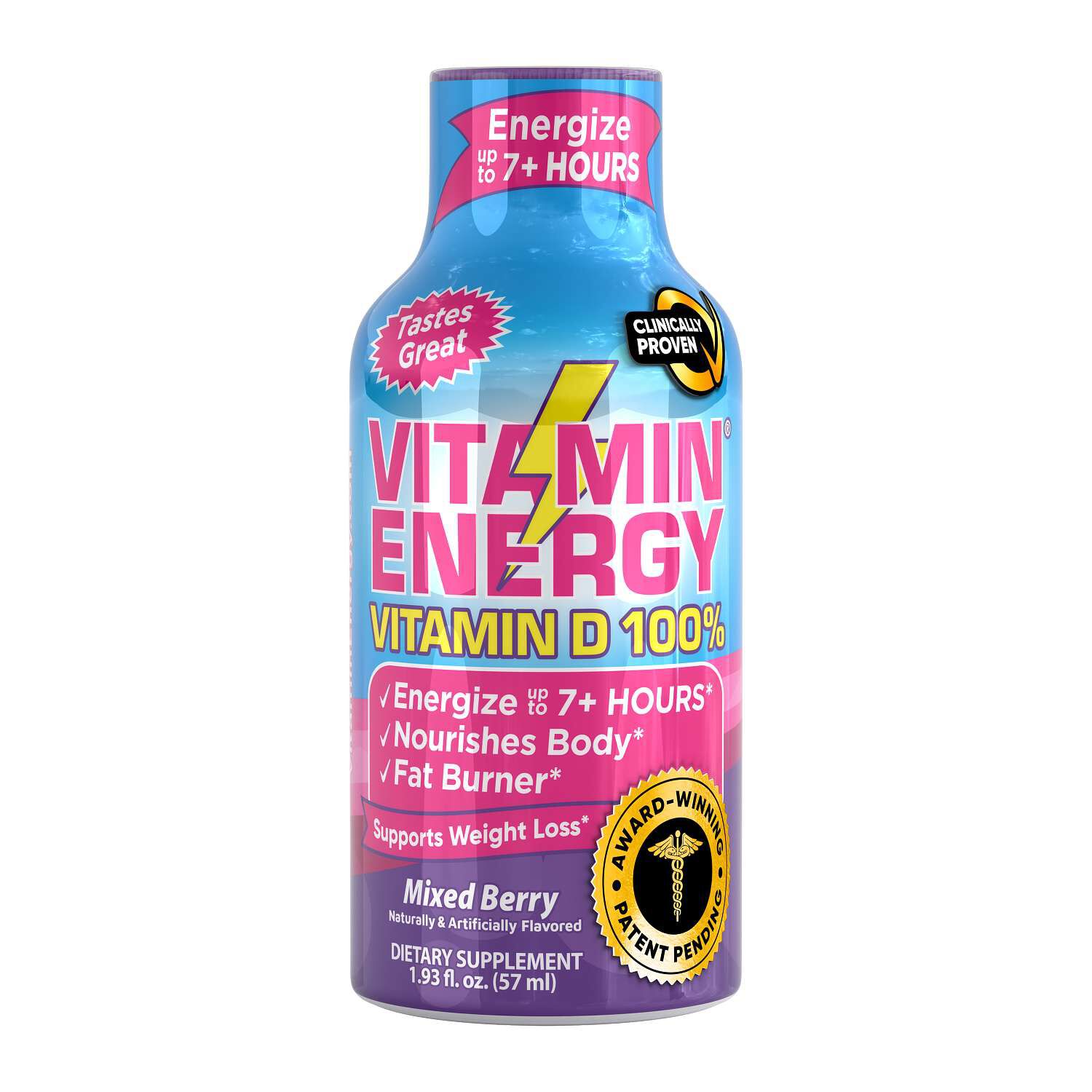 Vitamin D 100% Liquid Supplement -Berry - 1.93 oz. (12 Bottles)  | GNC
