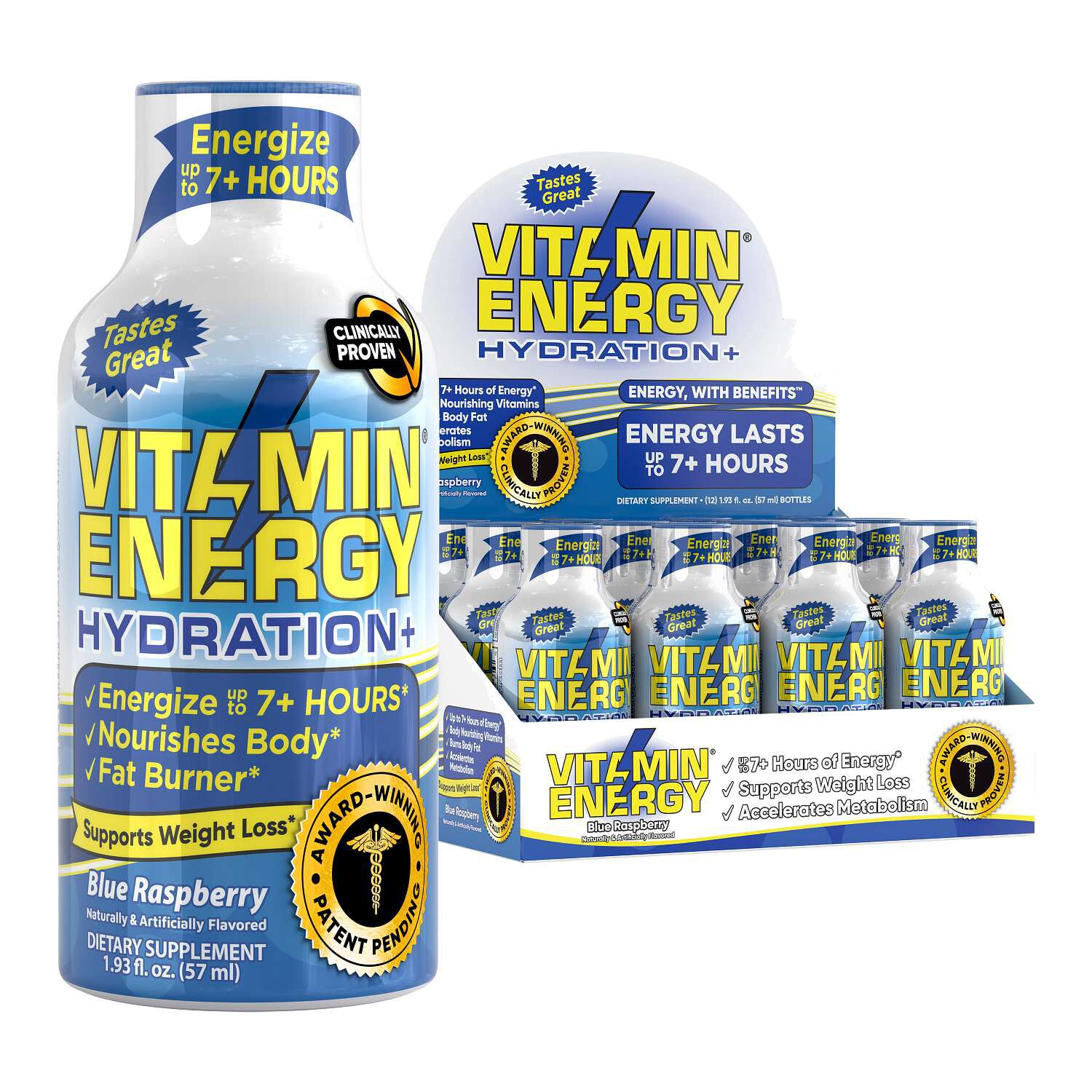 Sport+ Liquid Supplement - Blue Raspberry - 1.93oz. (12 Bottles)
