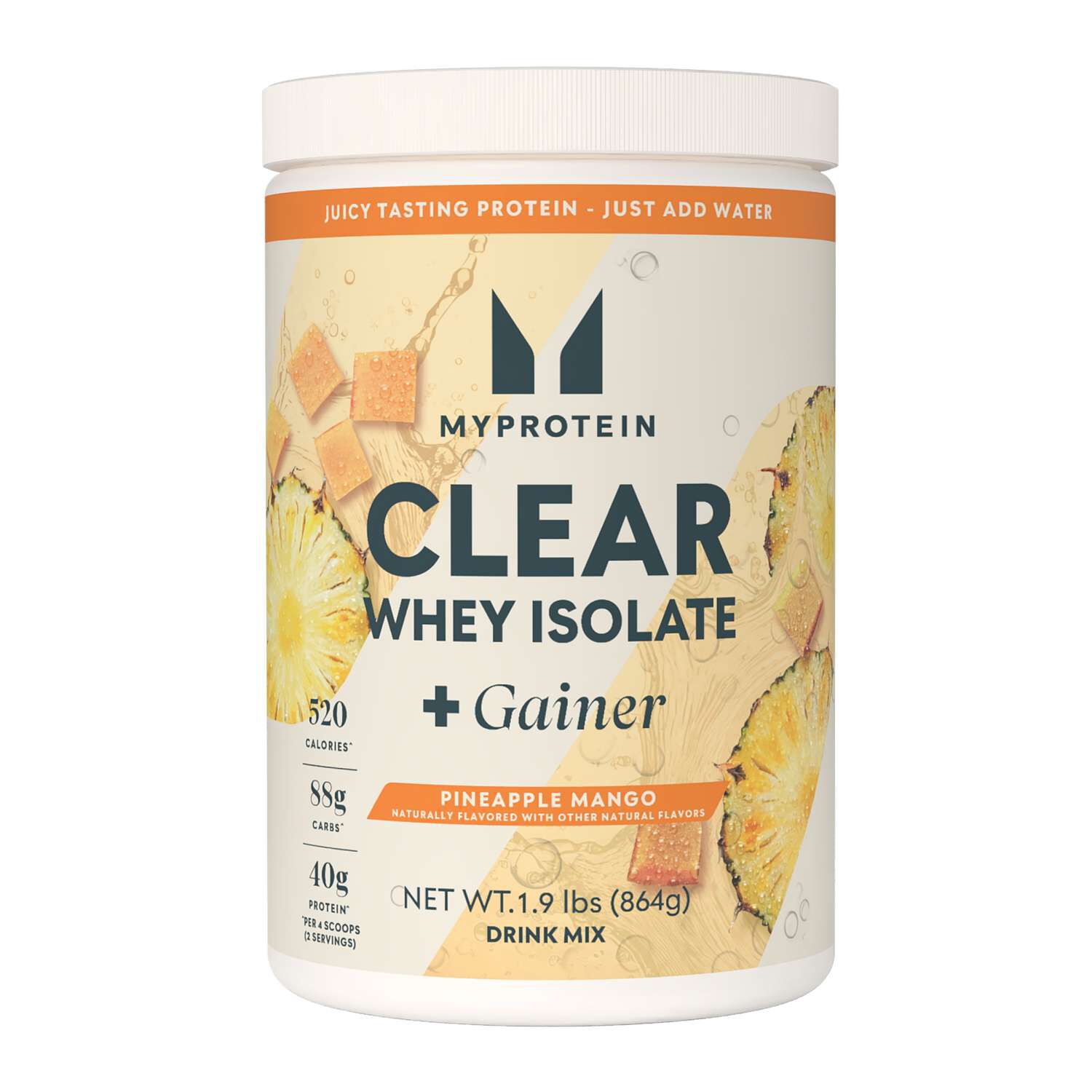 Clear Whey Isolate + Gainer - Pineapple Mango (12 Servings)