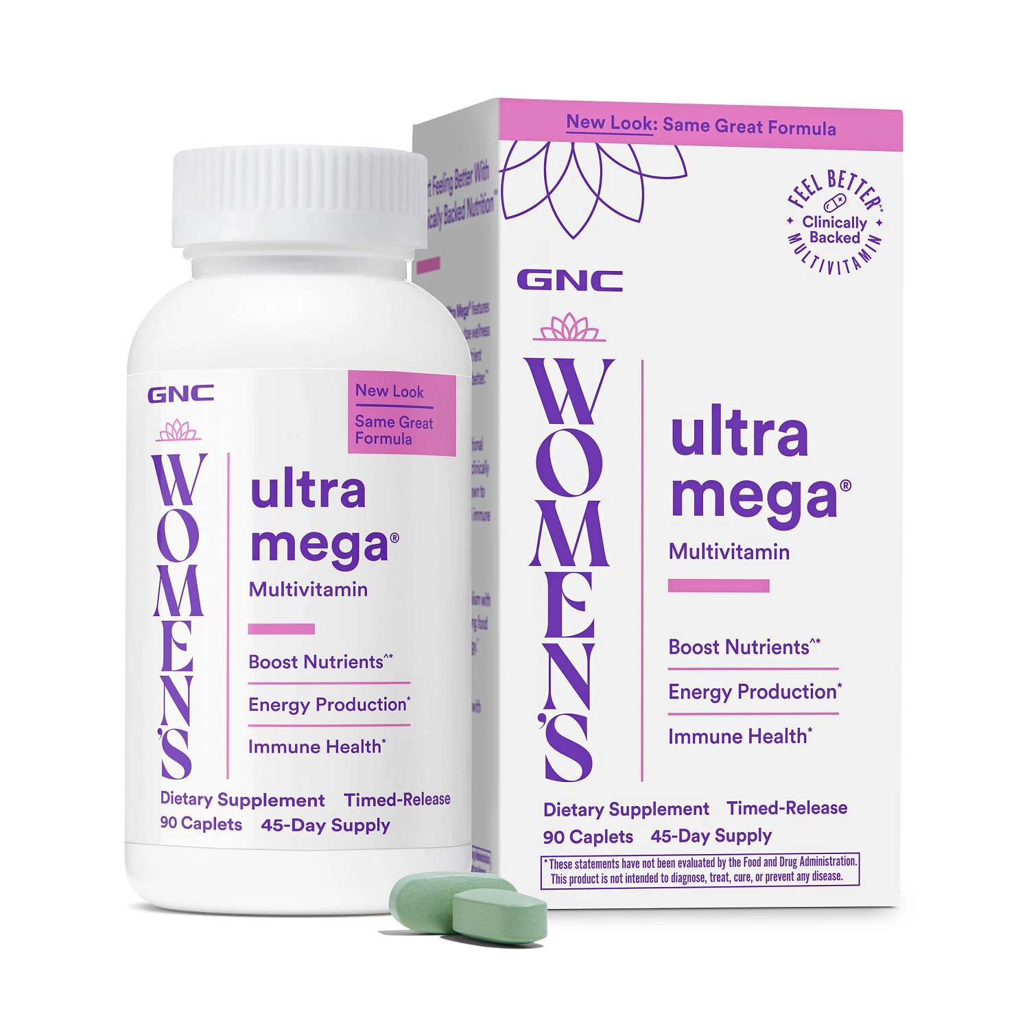 Ultra Mega® Multivitamin - 90 Caplets (45 Servings)  | GNC