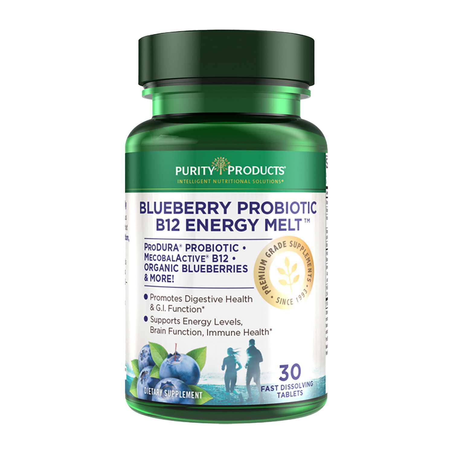 Blueberry Probiotic B12 Energy Melt - 30 Tablets (30 Servings)  | GNC