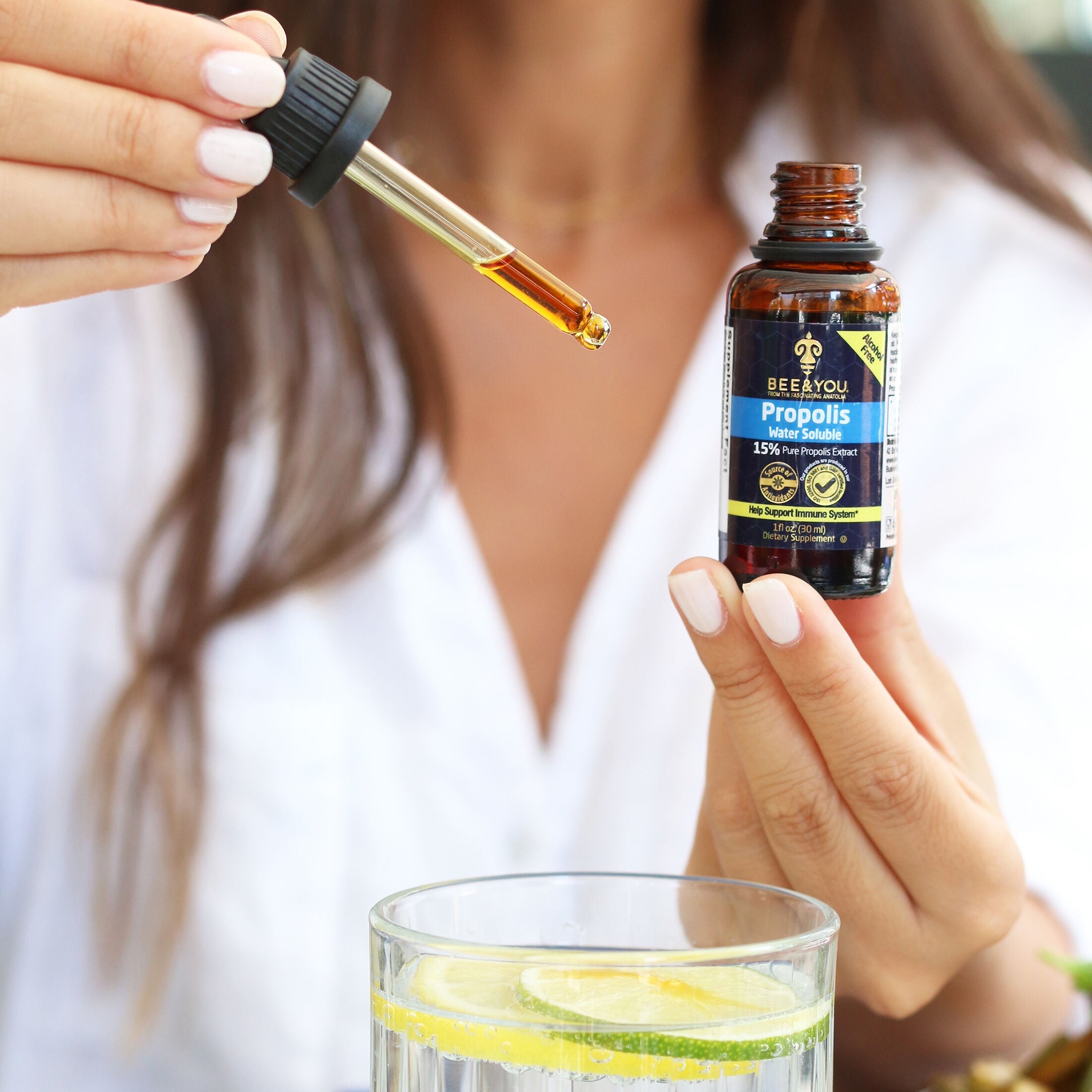 Propolis Water Soluble: 15% Pure Propolis Extract - 1 oz. (40 Servings)