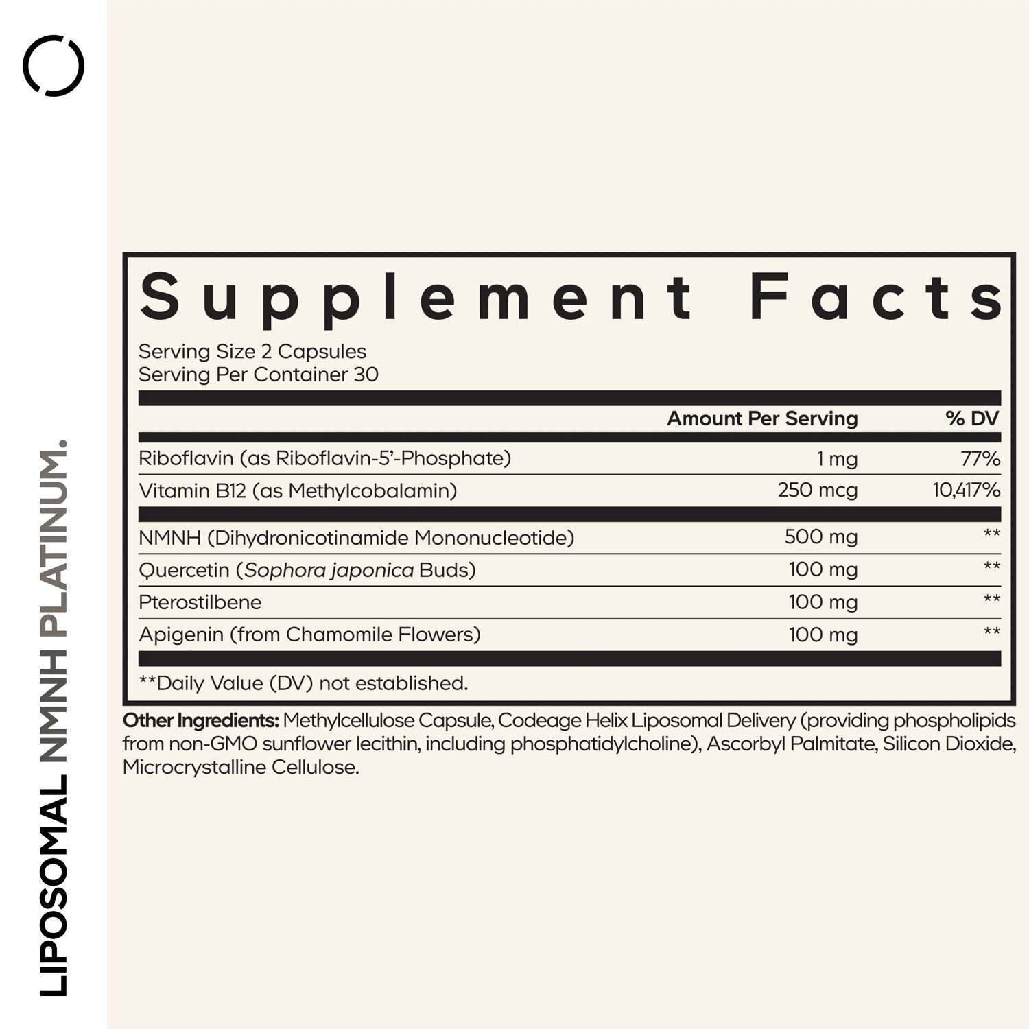 Liposomal NMNH - 60 Capsules (30 Servings)