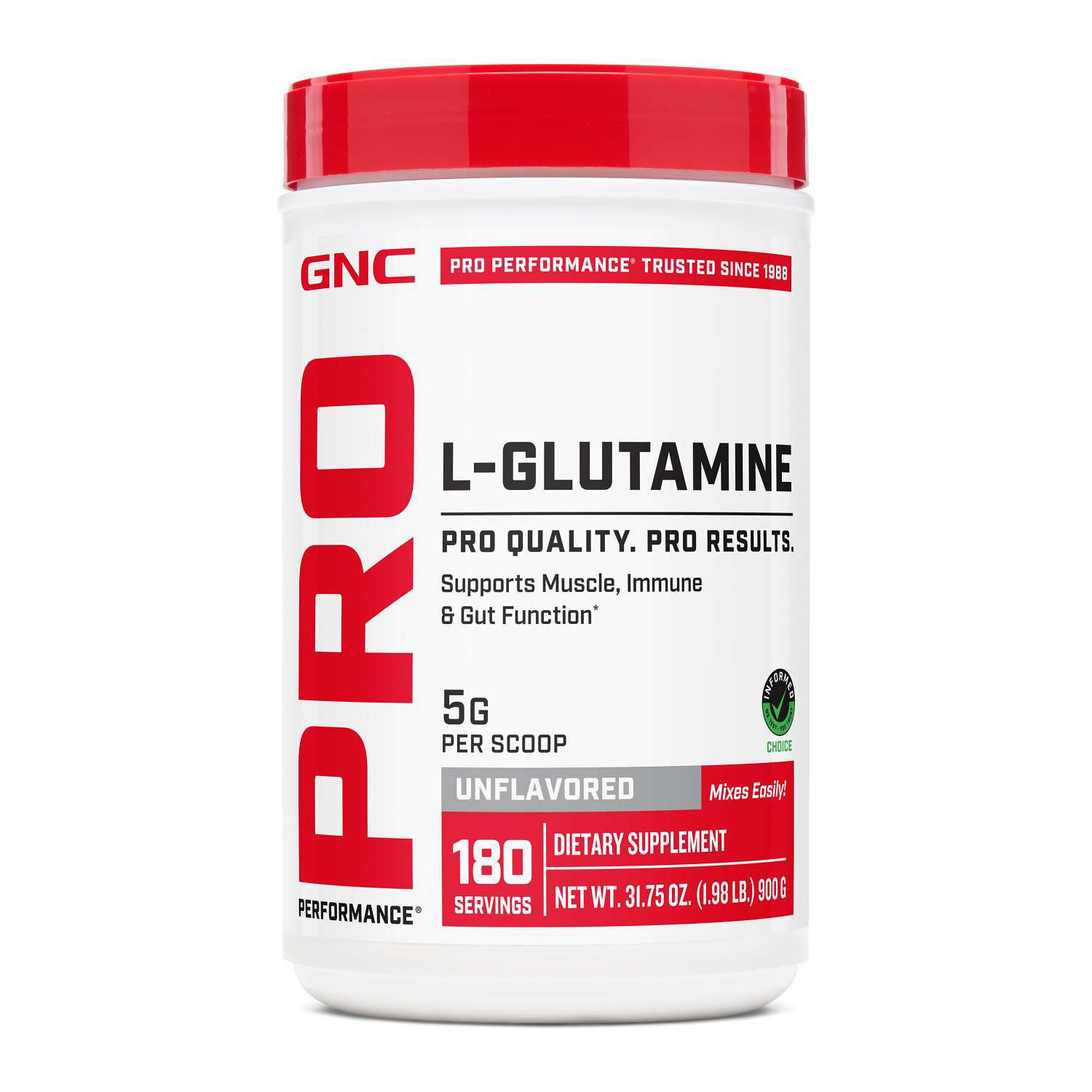 L-Glutamine 5g - Unflavored (180 Servings)  | GNC