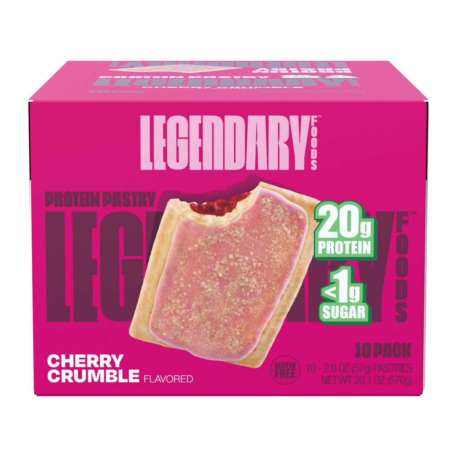 Protein Pastry - Cherry Crumble (10 Pastries)