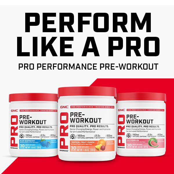 Pre-Workout - Blue Raspberry &#40;30 Servings&#41;  | GNC