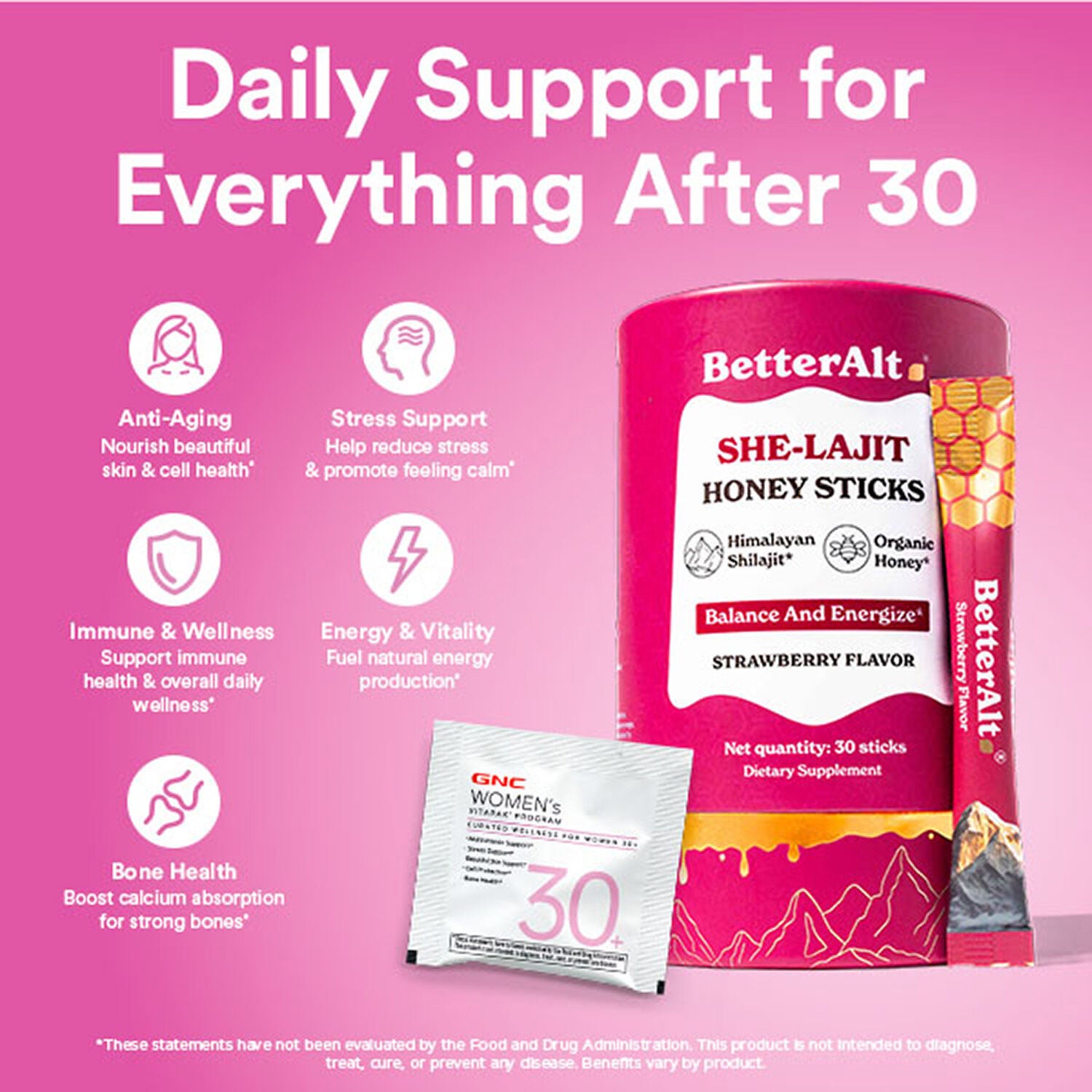 Women's 30+ Natural Energy Daily Bundle  | GNC