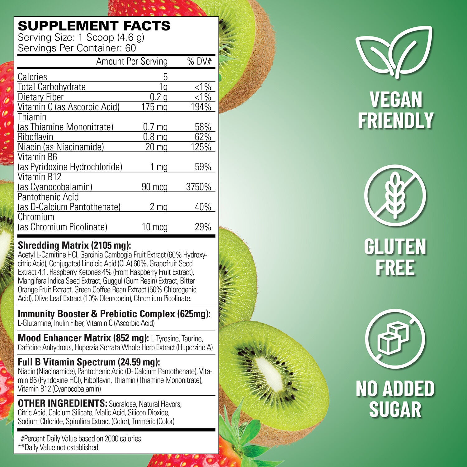 OxyShred - Kiwi Strawberry - 9.74 oz. (60 Servings) Kiwi Strawberry | GNC
