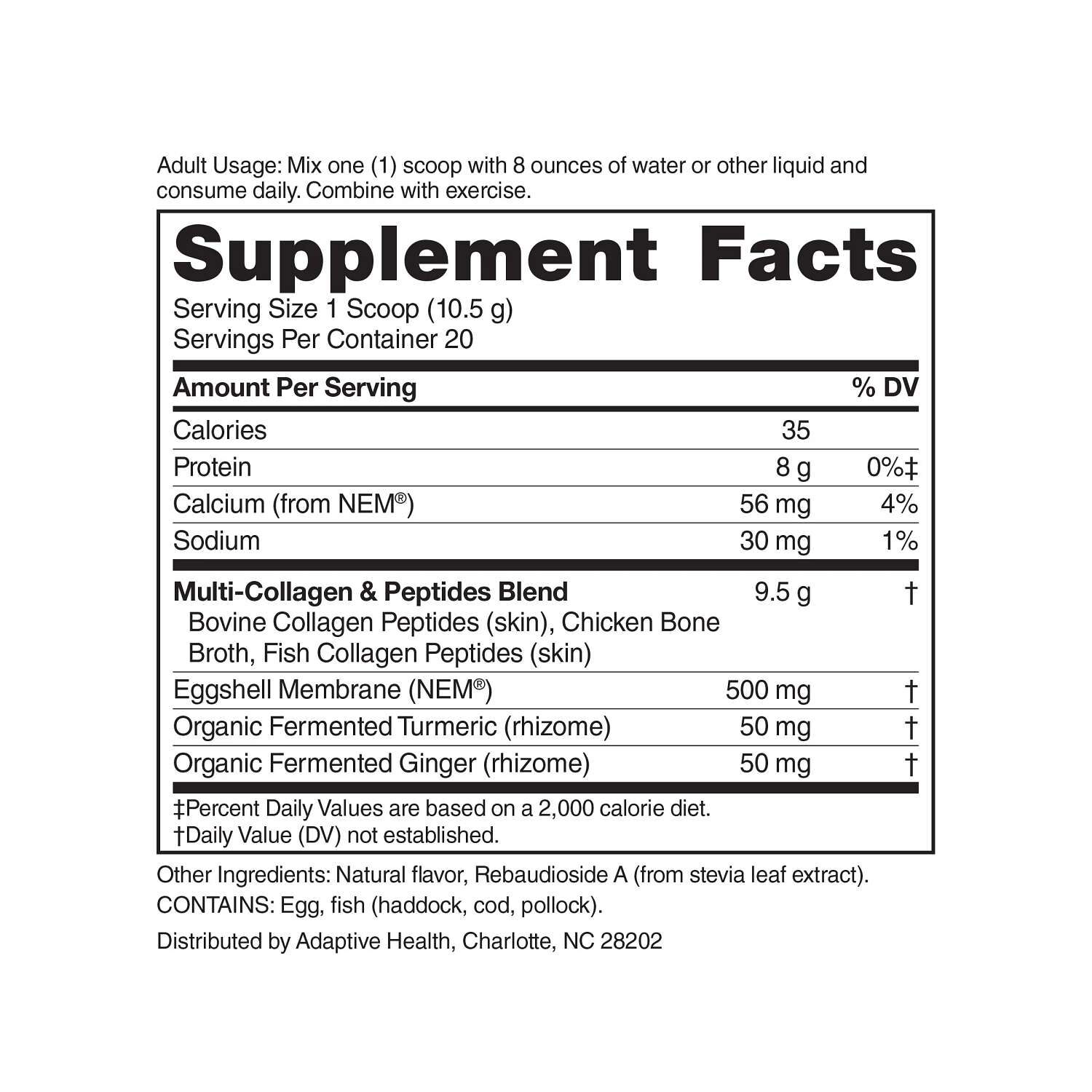 Peptides+ Joint Relief - Vanilla (20 Servings)