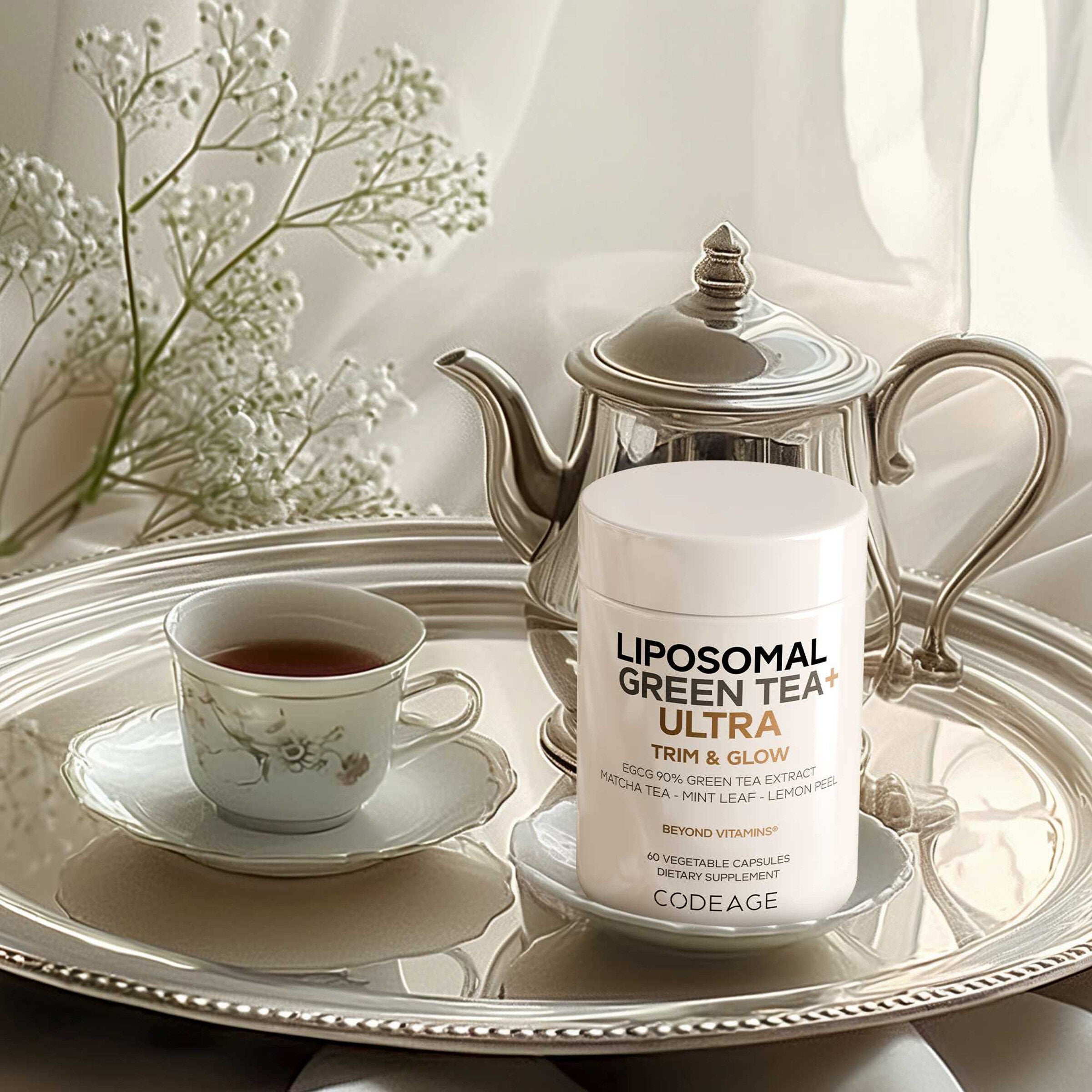 Liposomal Green Tea+ ULTRA Trim &amp; Glow - 60 Vegetable Capsules (30 Servings)  | GNC