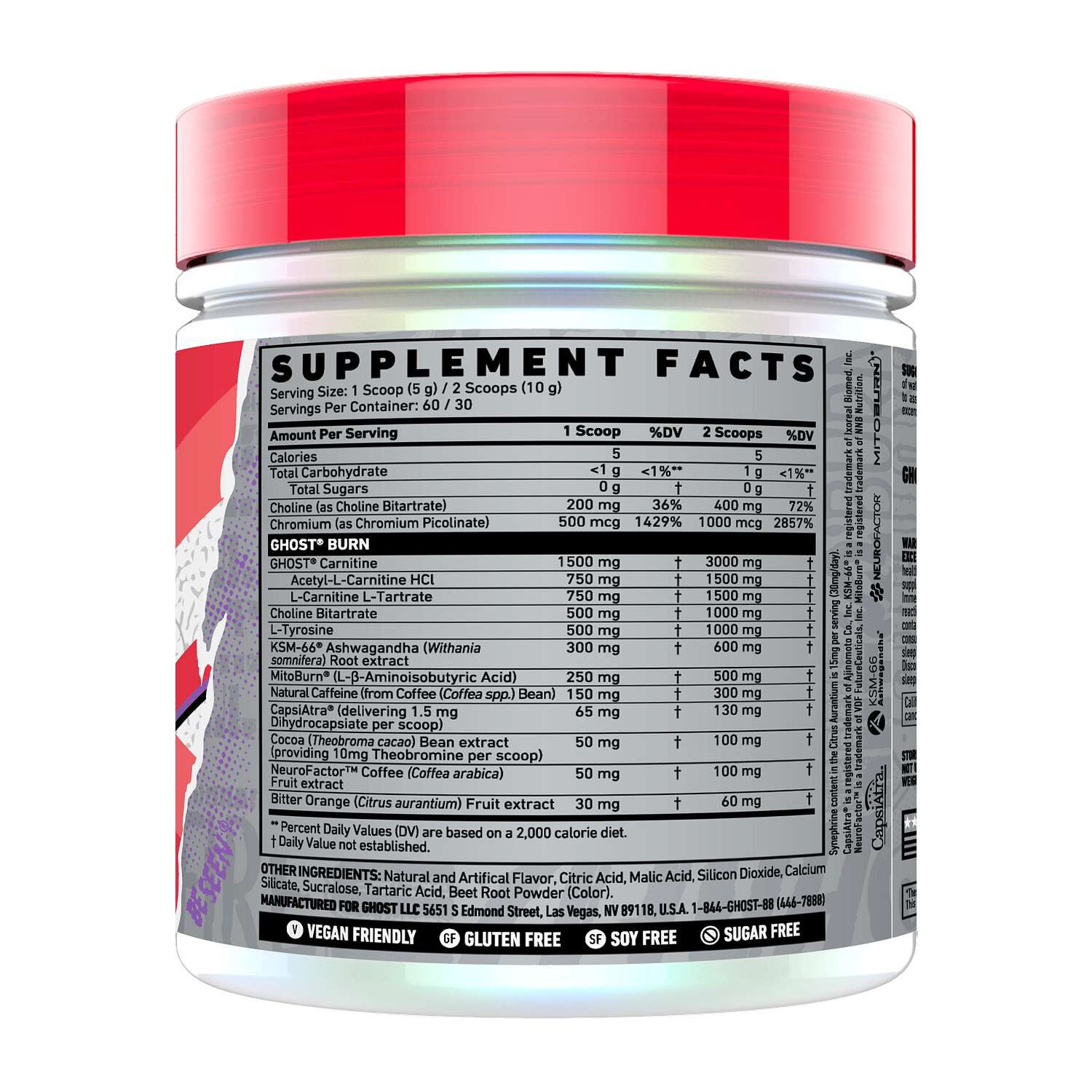 Burn - Kiwi Strawberry - 10.6 oz (60 Servings)