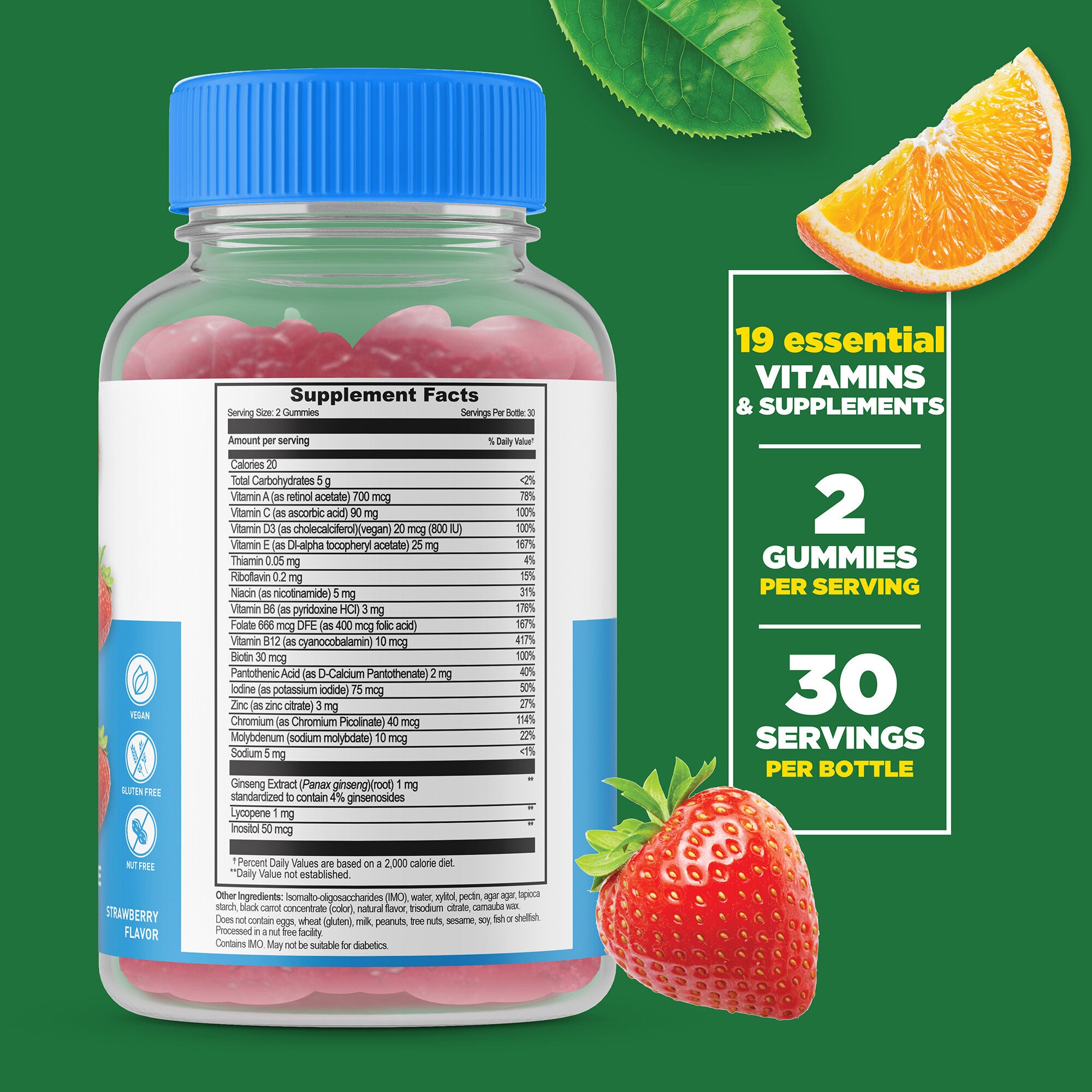 Sugar Free Men's Multivitamin - 60 Gummies (30 Servings)  | GNC