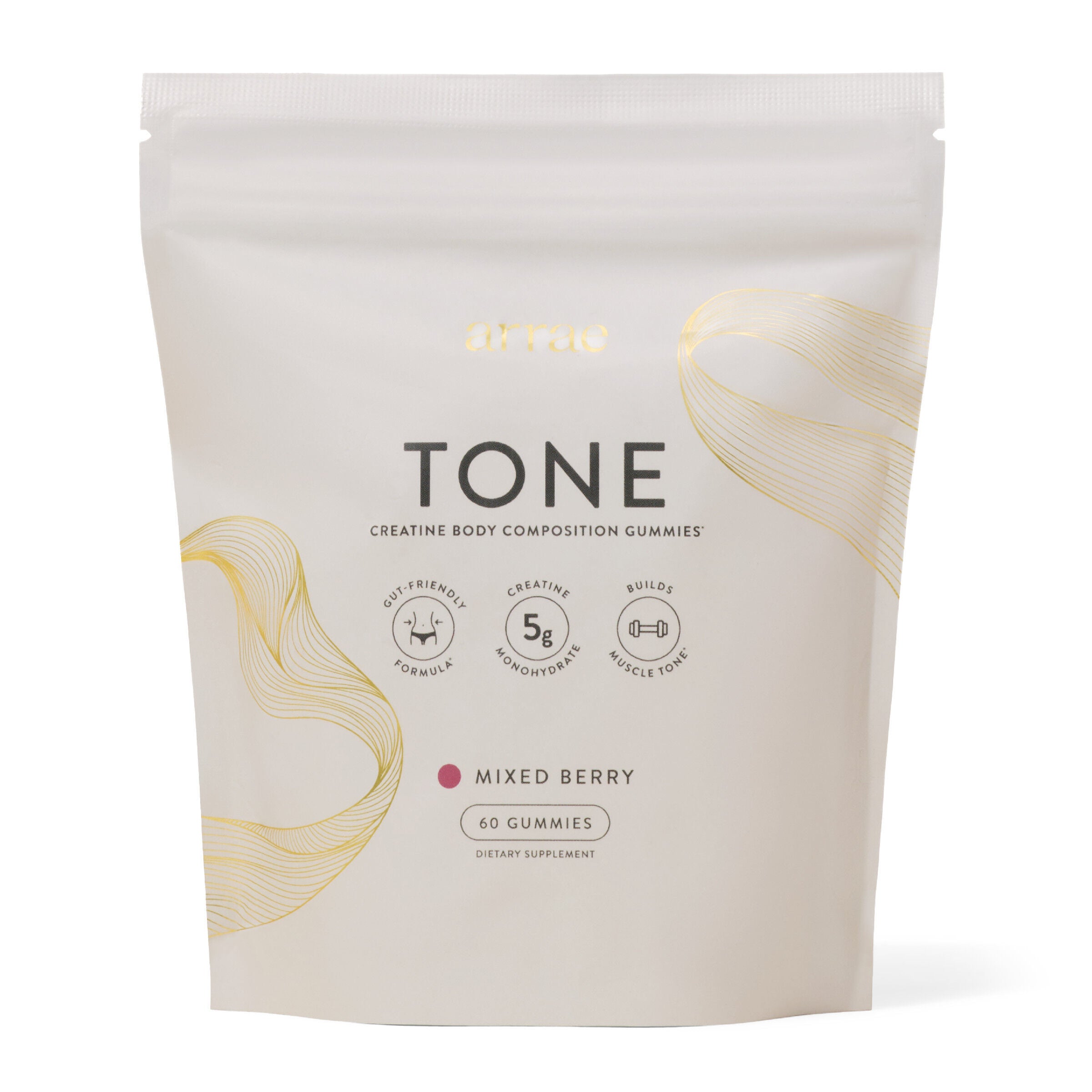 Tone Creatine Gummies - Mixed Berry - 60 Gummies (15-20 Servings)  | GNC