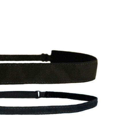 2 Pack Plain Jane Adjustable Headbands - Plain Black - 1 Item  | GNC