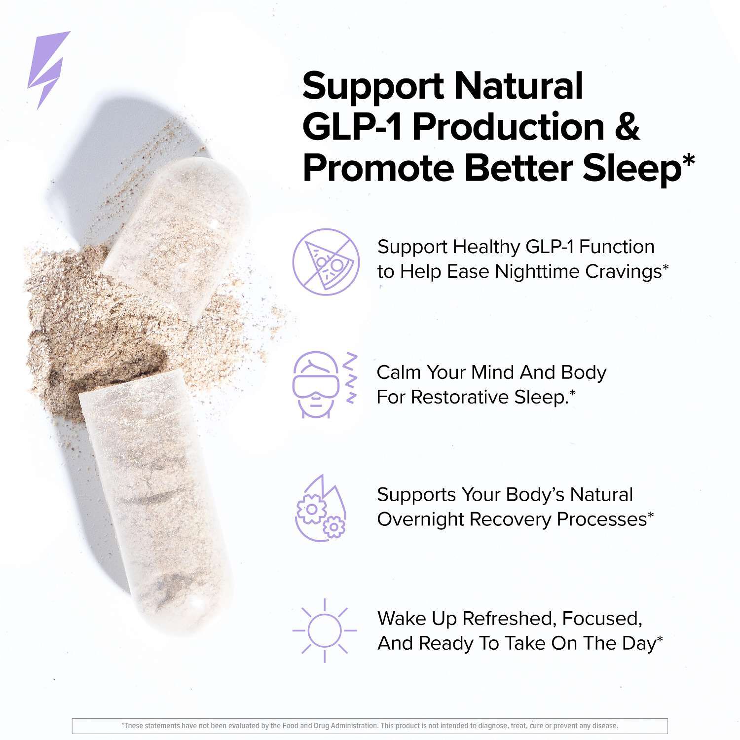 Night Shred&trade; GLP-1 - 60 Capsules (30 Servings)