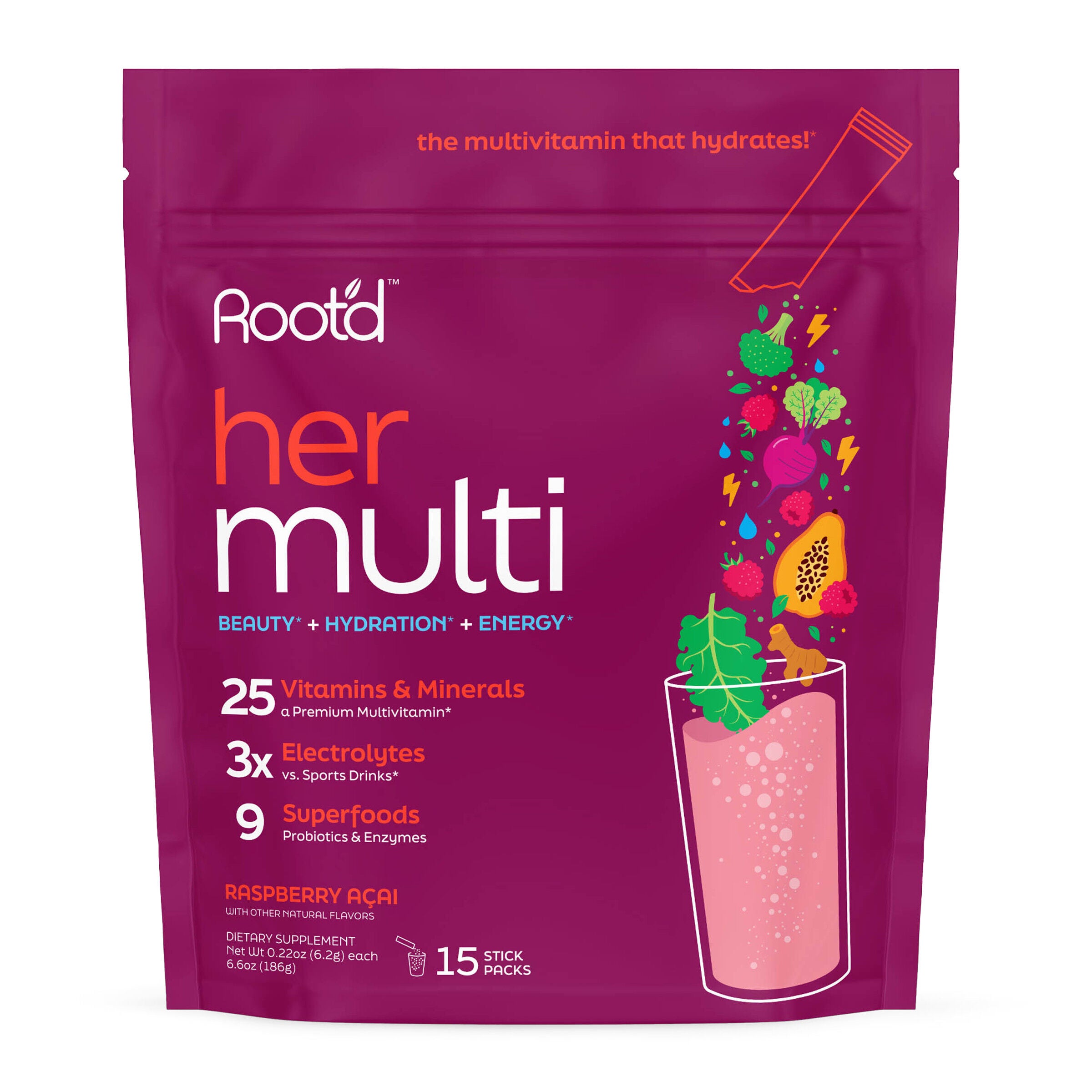 Her Multi - Raspberry Acai (15 Packets)  | GNC