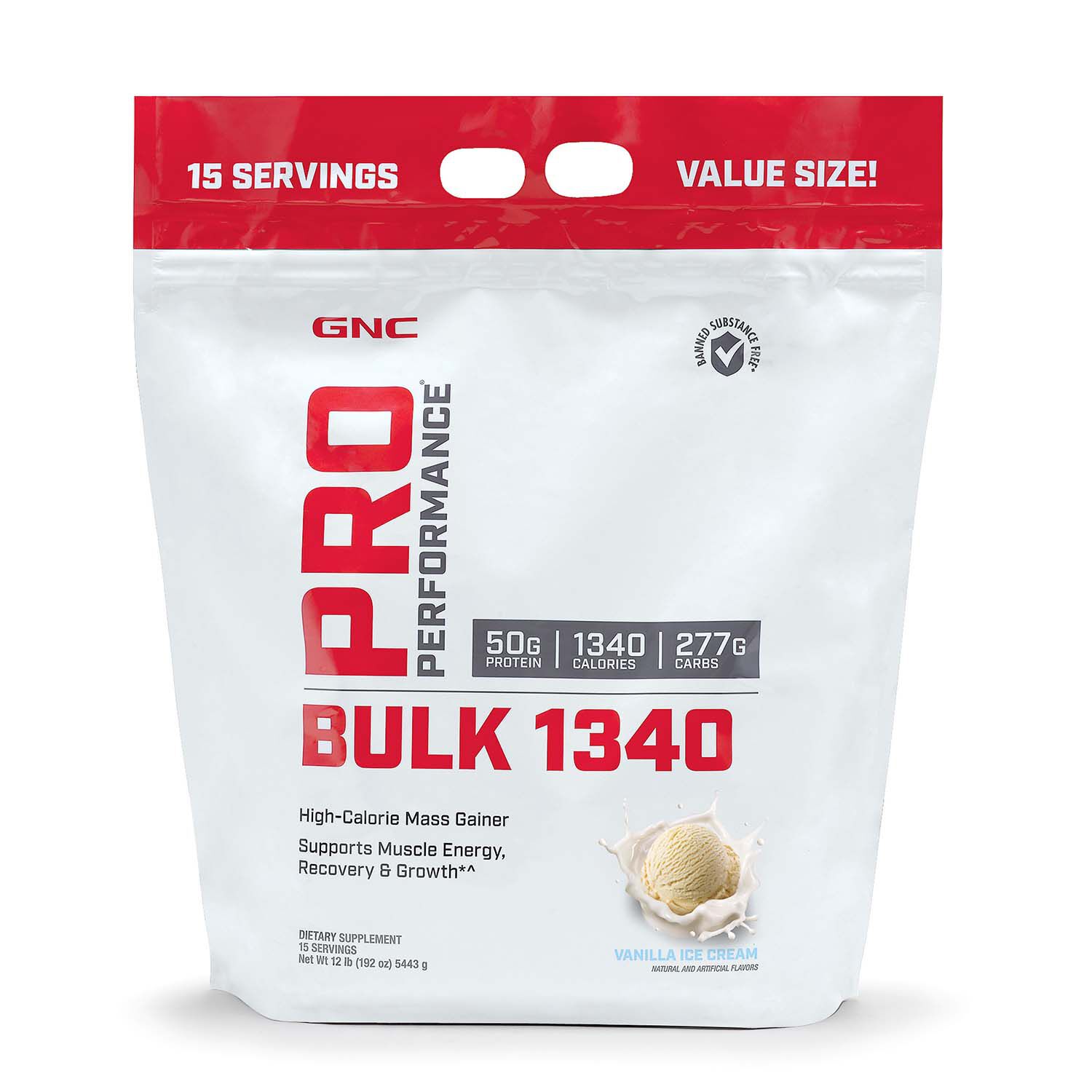 Gnc Pro Performance Bulk 1340 Vanilla Ice Cream Gnc