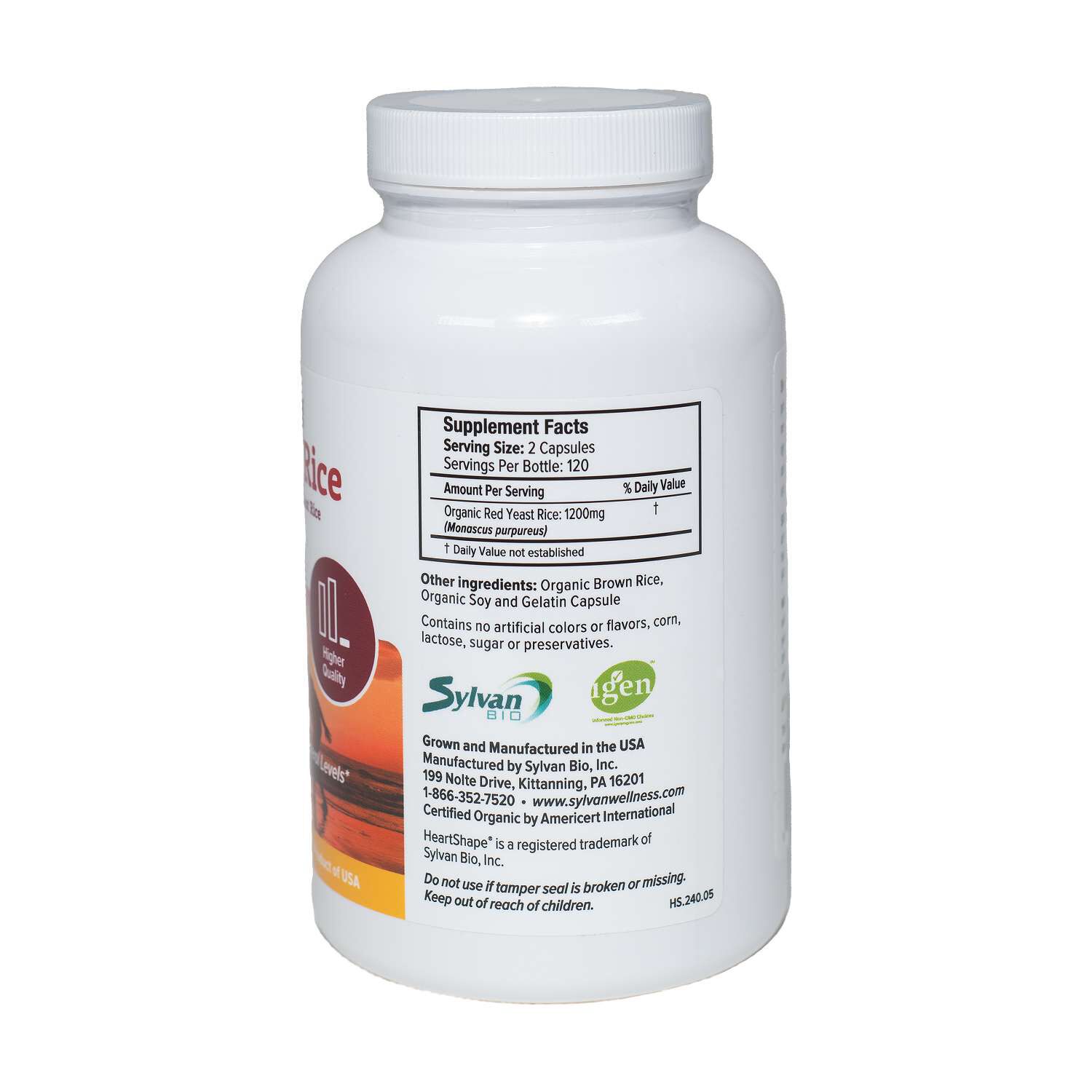 Red Yeast Rice - 240 Capsules (120 Servings)