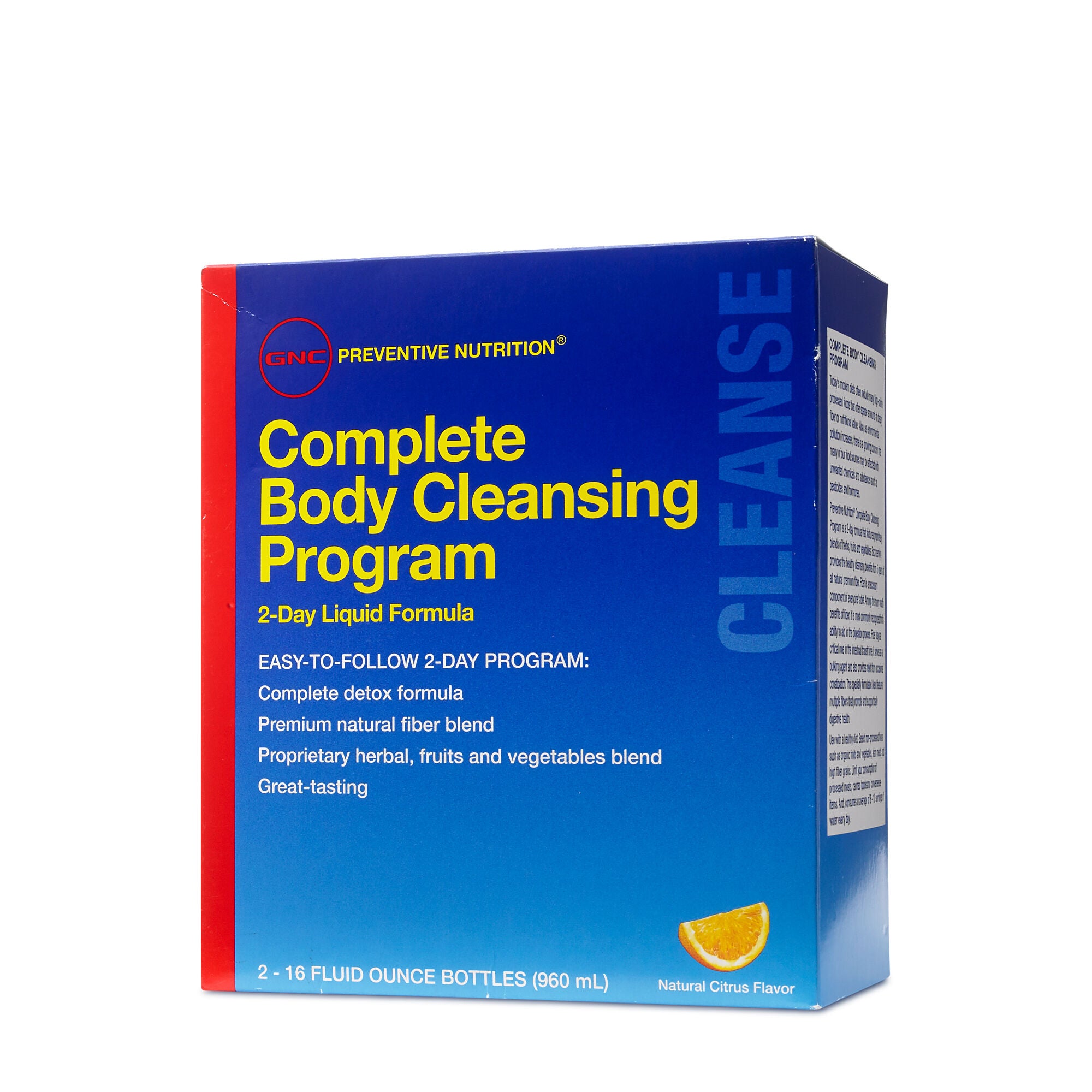 Gnc Preventive Nutrition 2 Day Complete Body Cleansing Program Gnc
