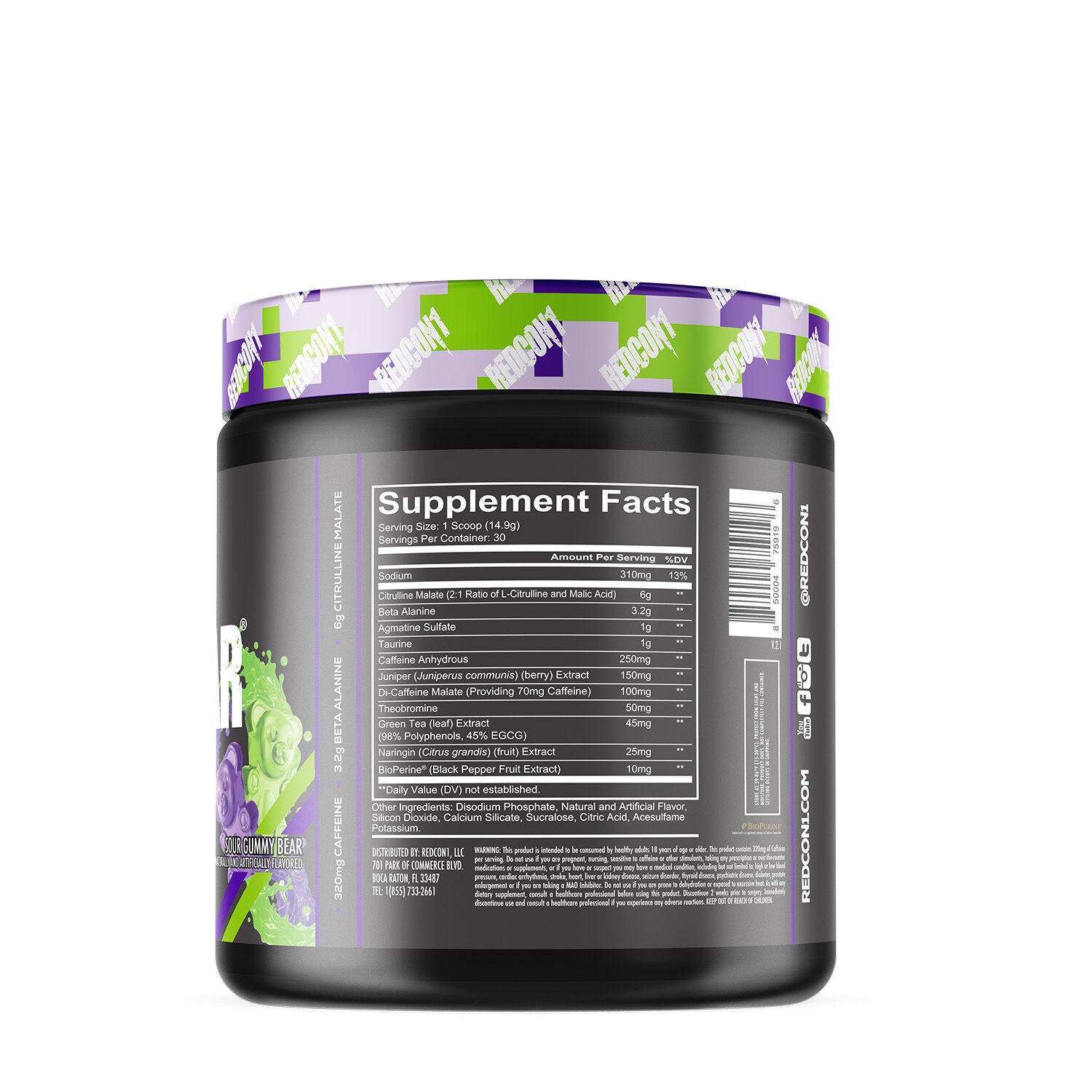 REDCON1 Total War Pre Workout - Sour Gummy Bear | GNC