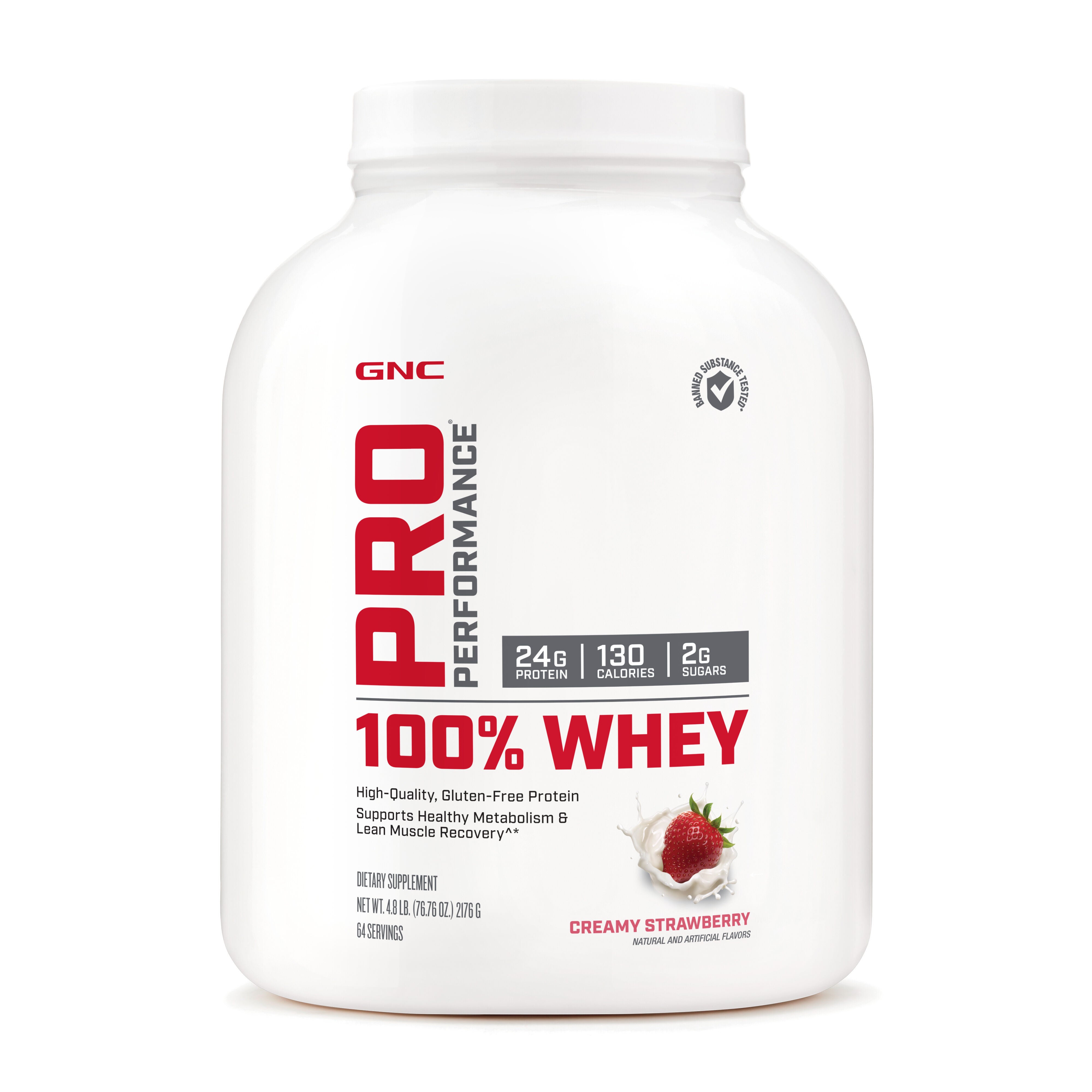 GNC Pro Performance 100 Whey Creamy Strawberry GNC