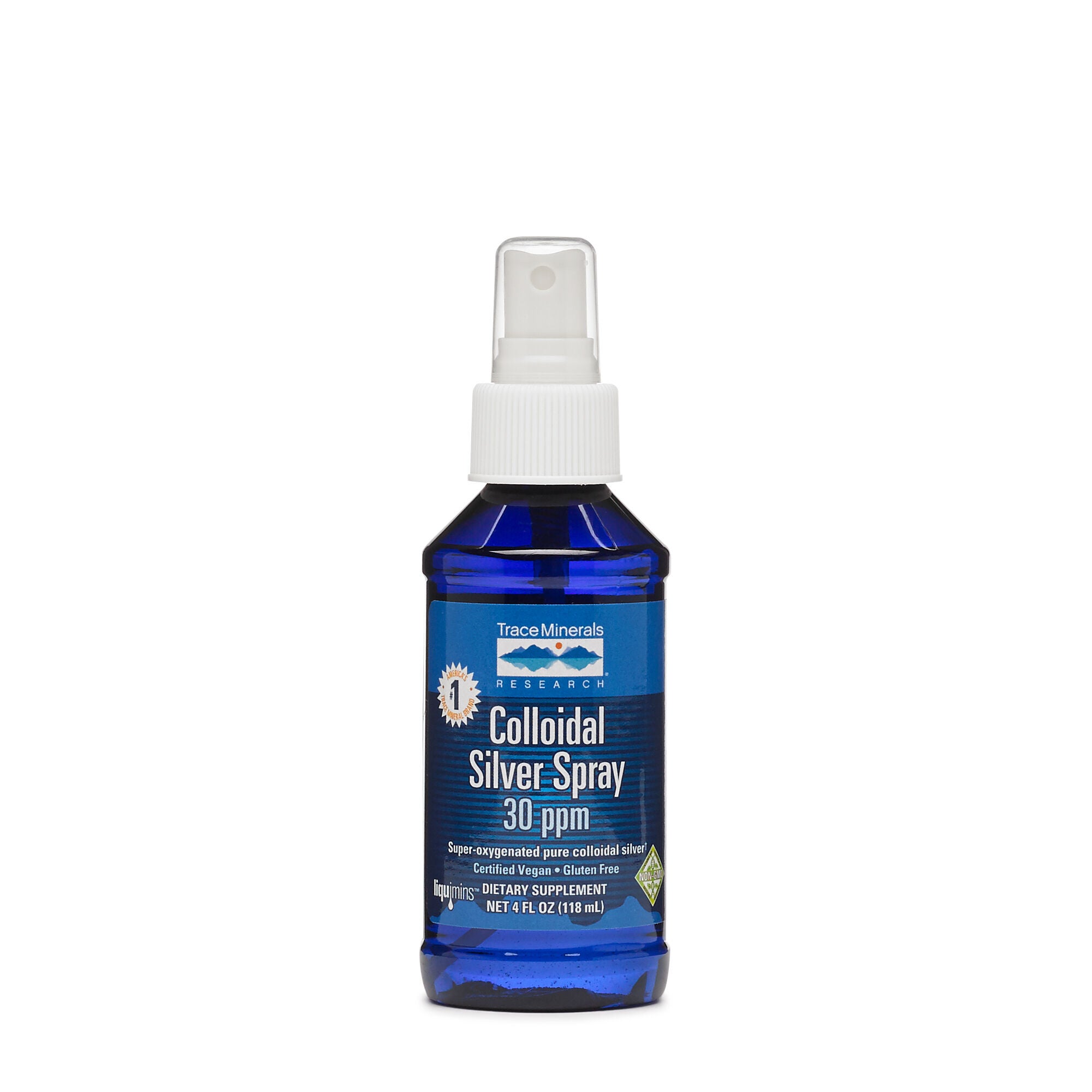 Trace Minerals Research Colloidal Silver Spray 30 Ppm Gnc