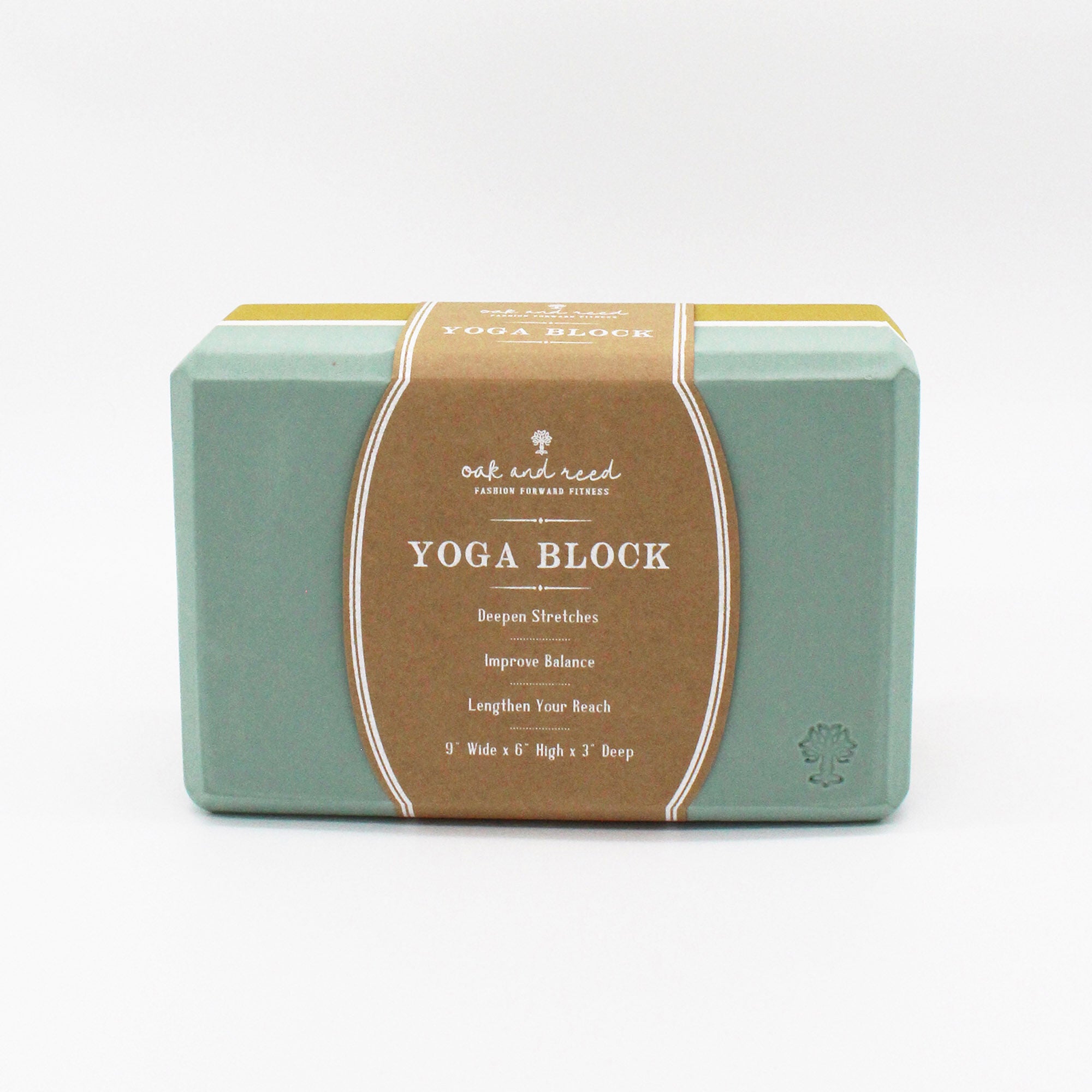 Colorblock Yoga Block - Blue Surf/ Desert  | GNC
