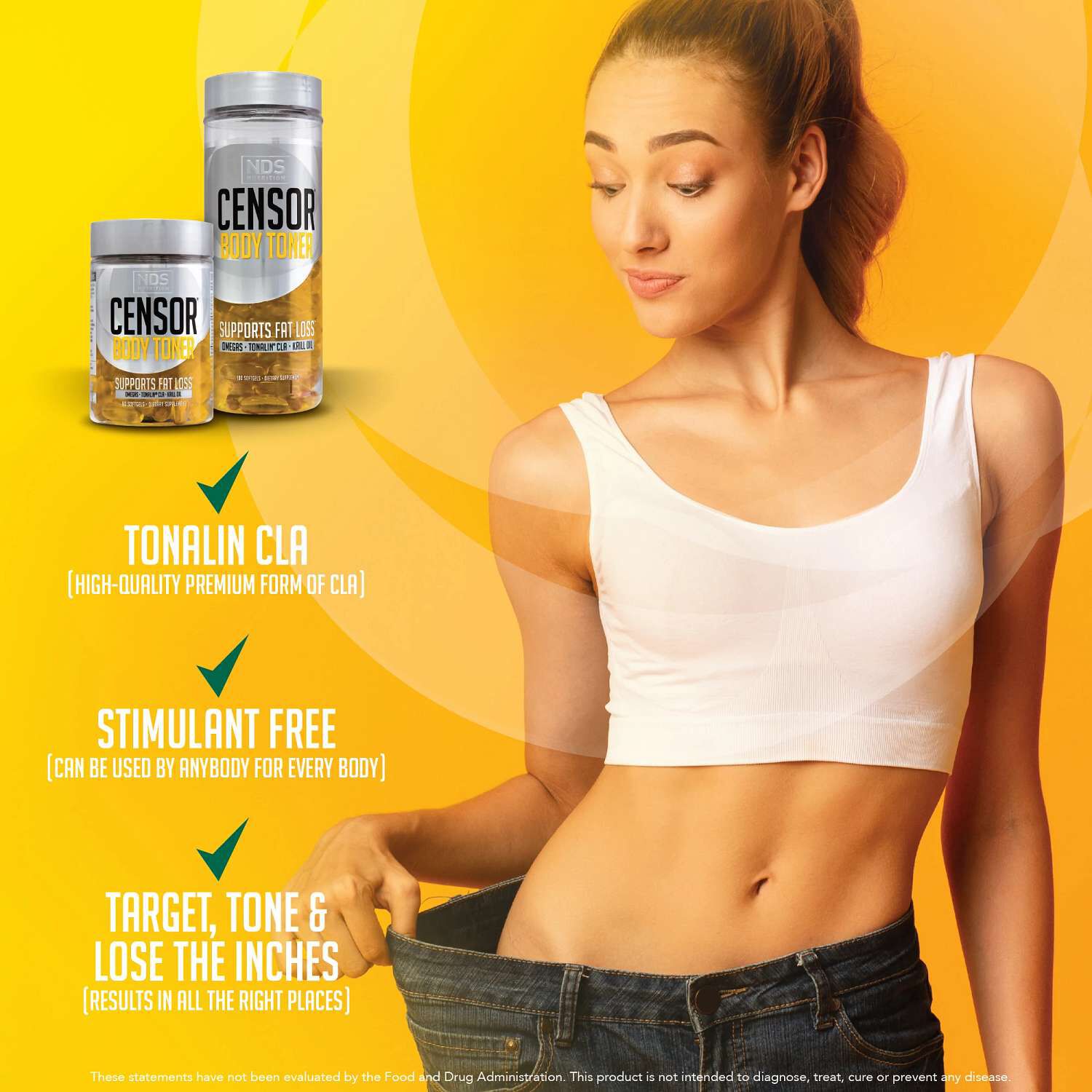 Censor Body Toner - 180 Softgels (90 Servings)