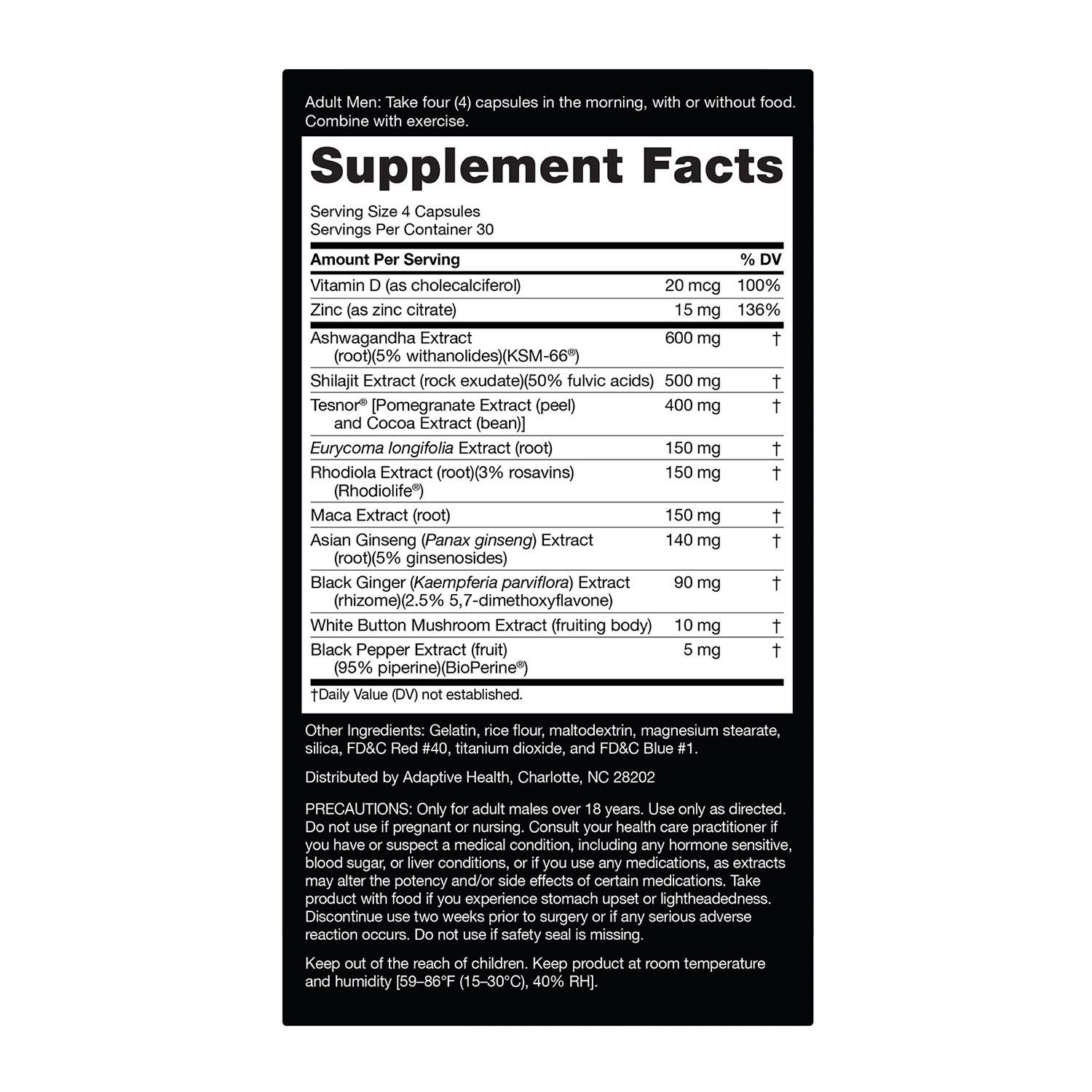 Maxx Testosterone Booster with Tesnor - 120 Capsules (30 Servings)