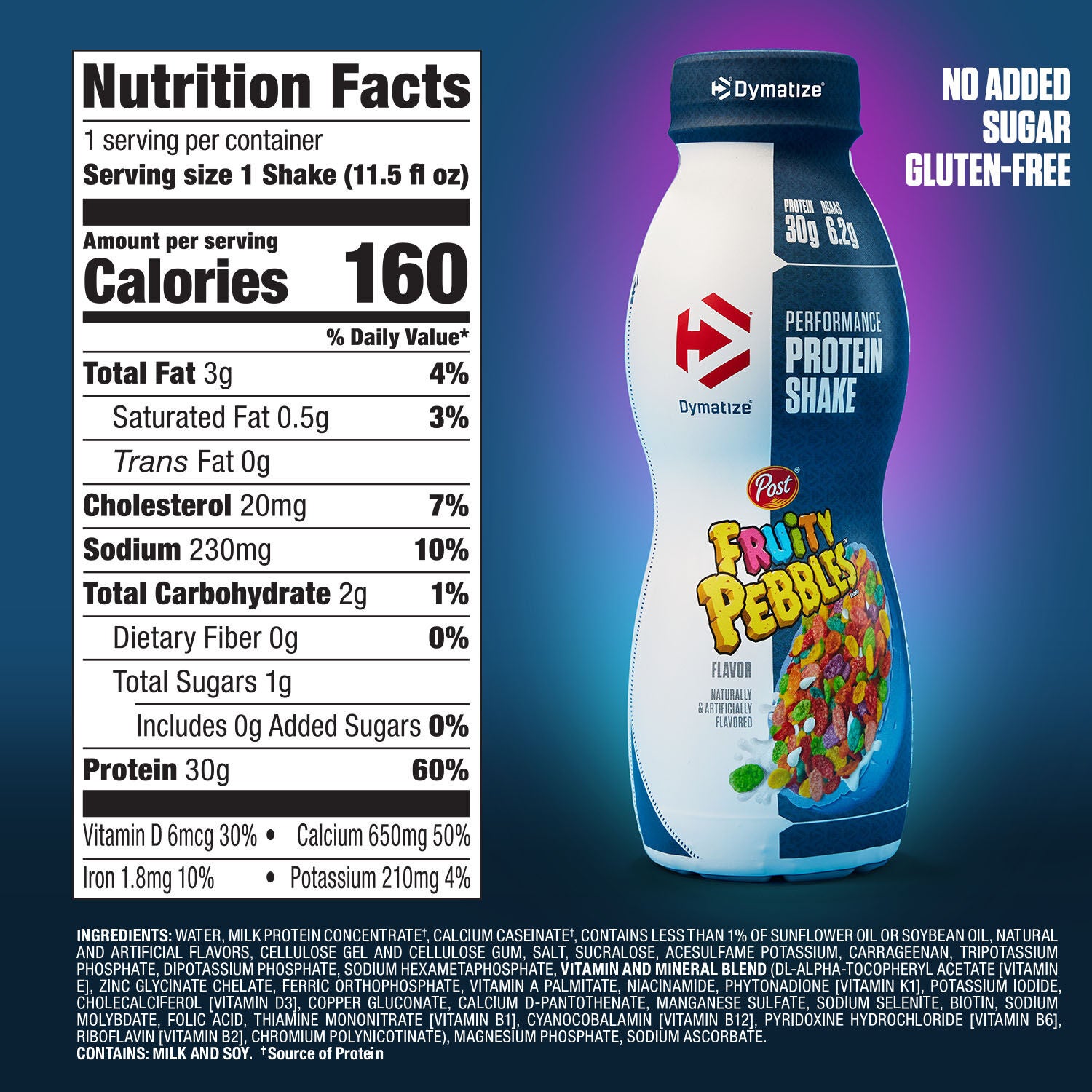 Performance Protein Shake RTD - Fruity Pebbles (12 Bottles)  | GNC
