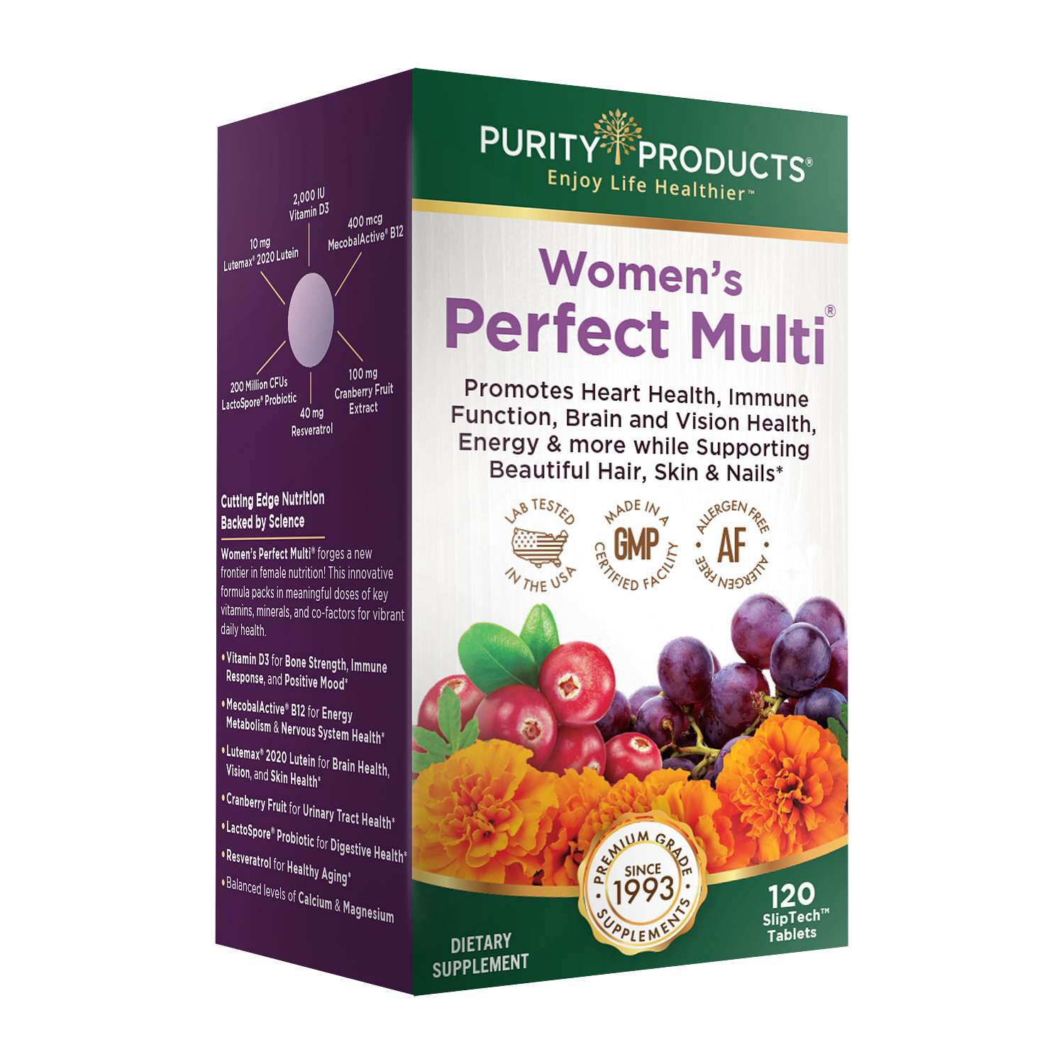 Women's Perfect Multi® Dietary Supplement - 120 Tablets (30 Servings)