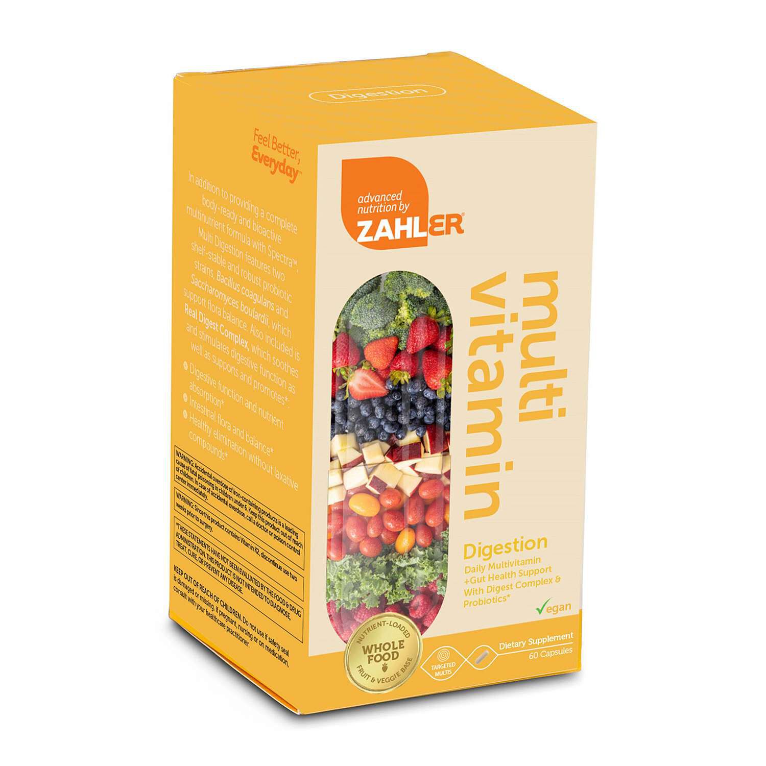 Multi Vitamin Digestion - 60 Capsules (30 Servings)  | GNC