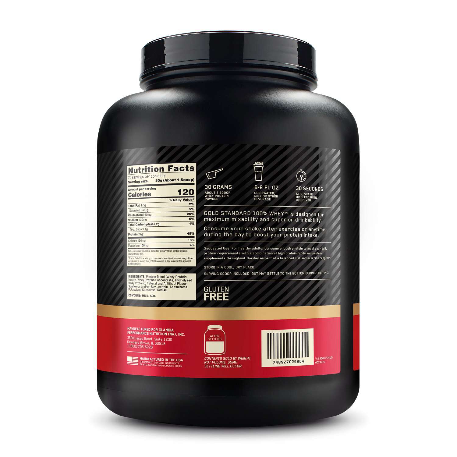 Gold Standard 100% Whey - Strawberry Banana (75 Servings)