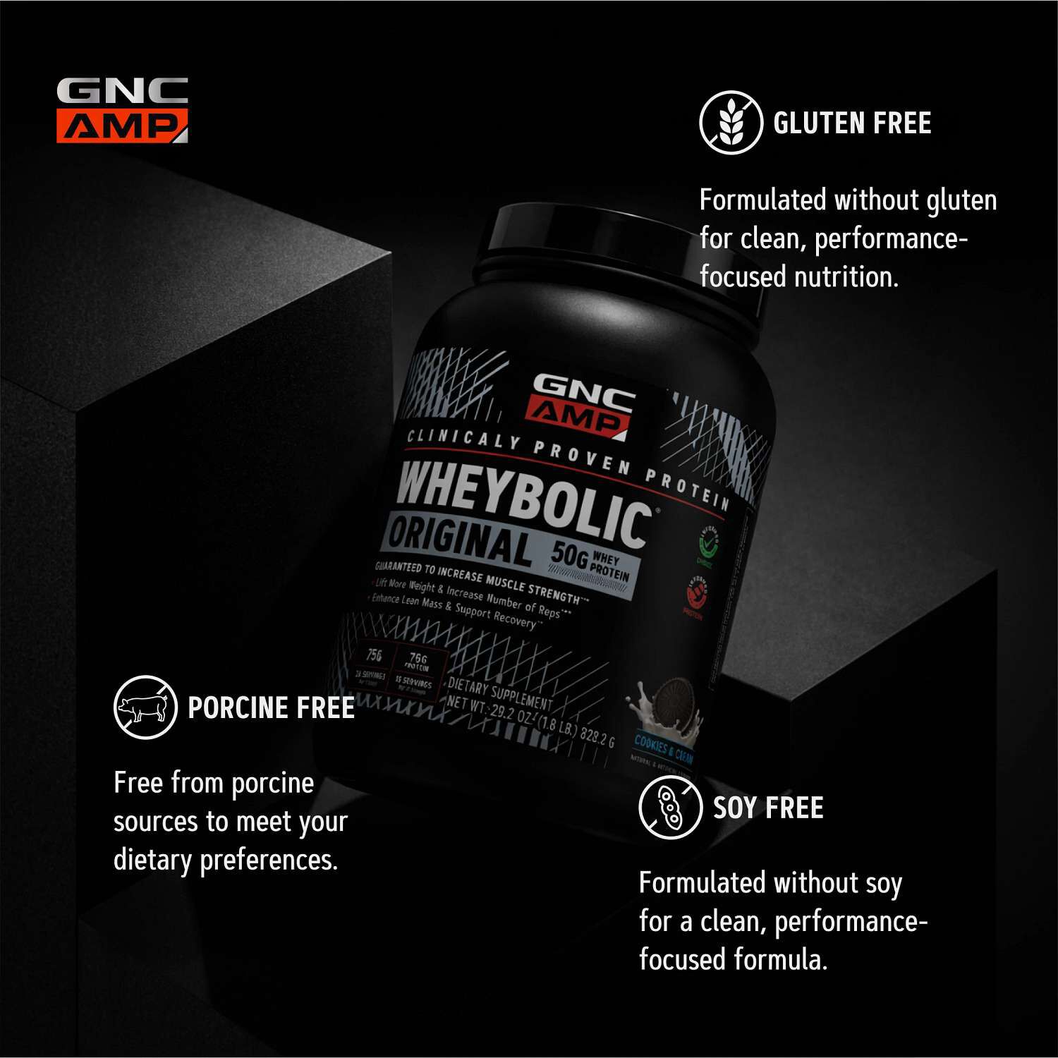 New Wheybolic - Cookies & Cream (52 Servings) Cookies and Cream | GNC