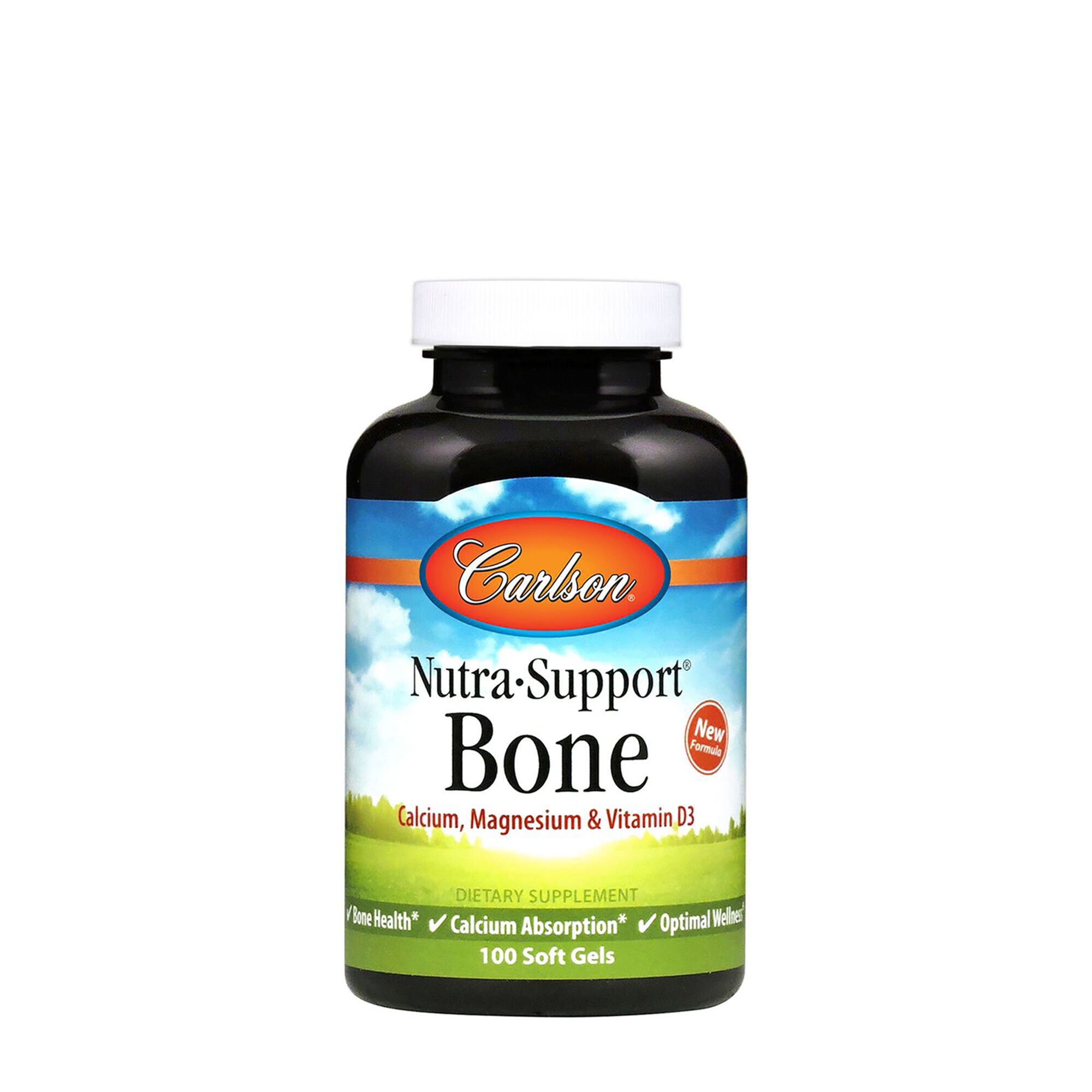 Carlson Nutra Support Bone Calcium Magnesium With Vitamins D3 And K2