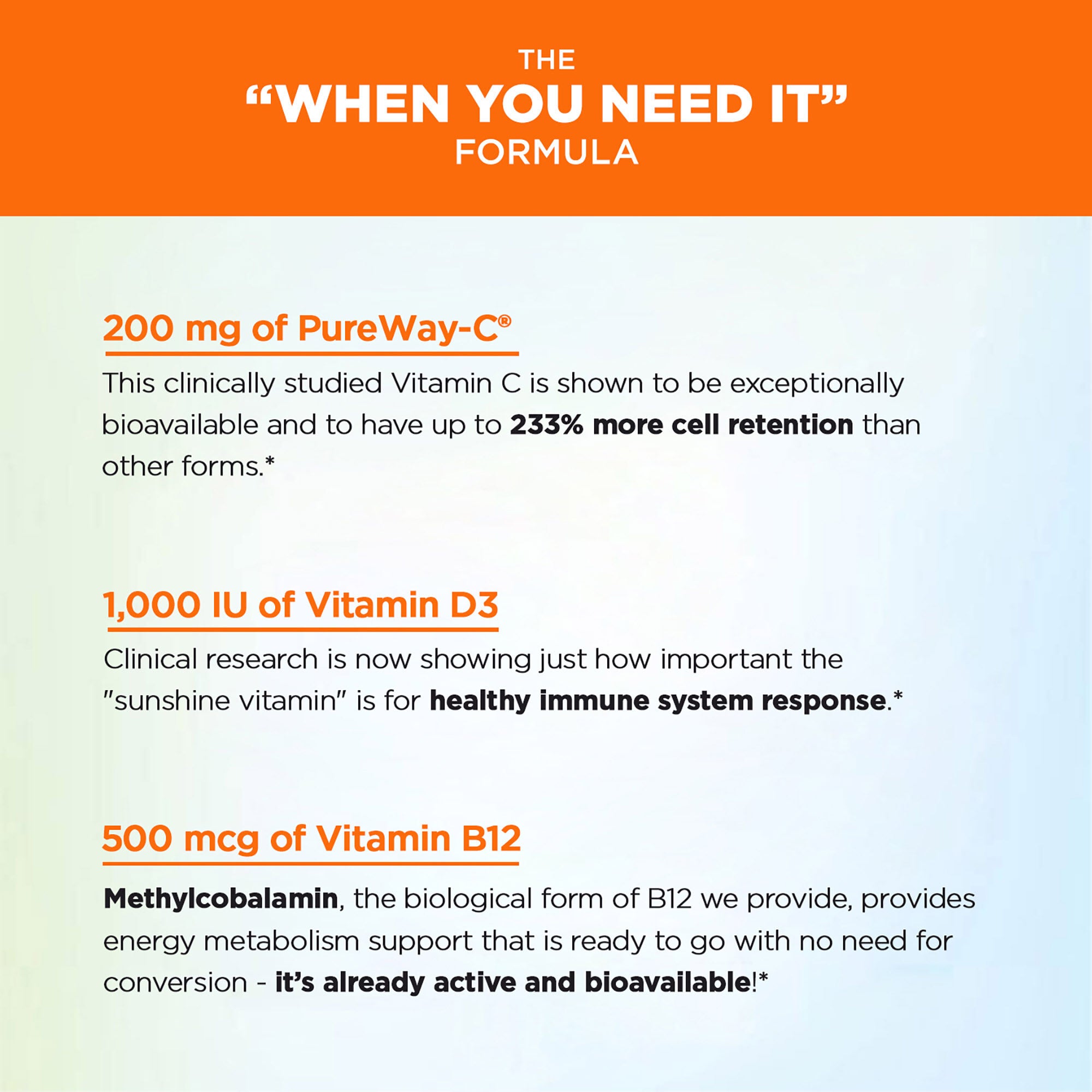 Vitamin C Melt Water Pure - 30 Tablets (30 Servings)  | GNC