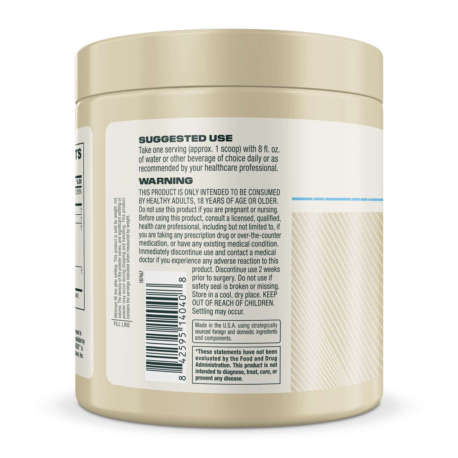 Longevity Creatine + NAD+ - Unflavored (25 Servings)