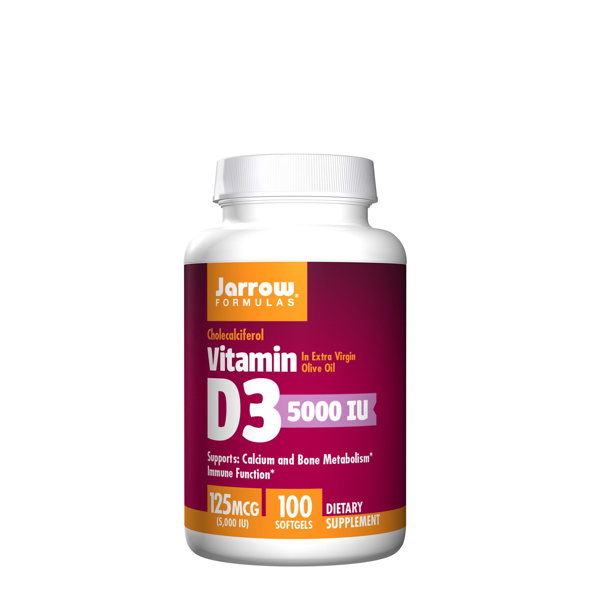 Jarrow Formulas Vitamin D3 5000 Iu