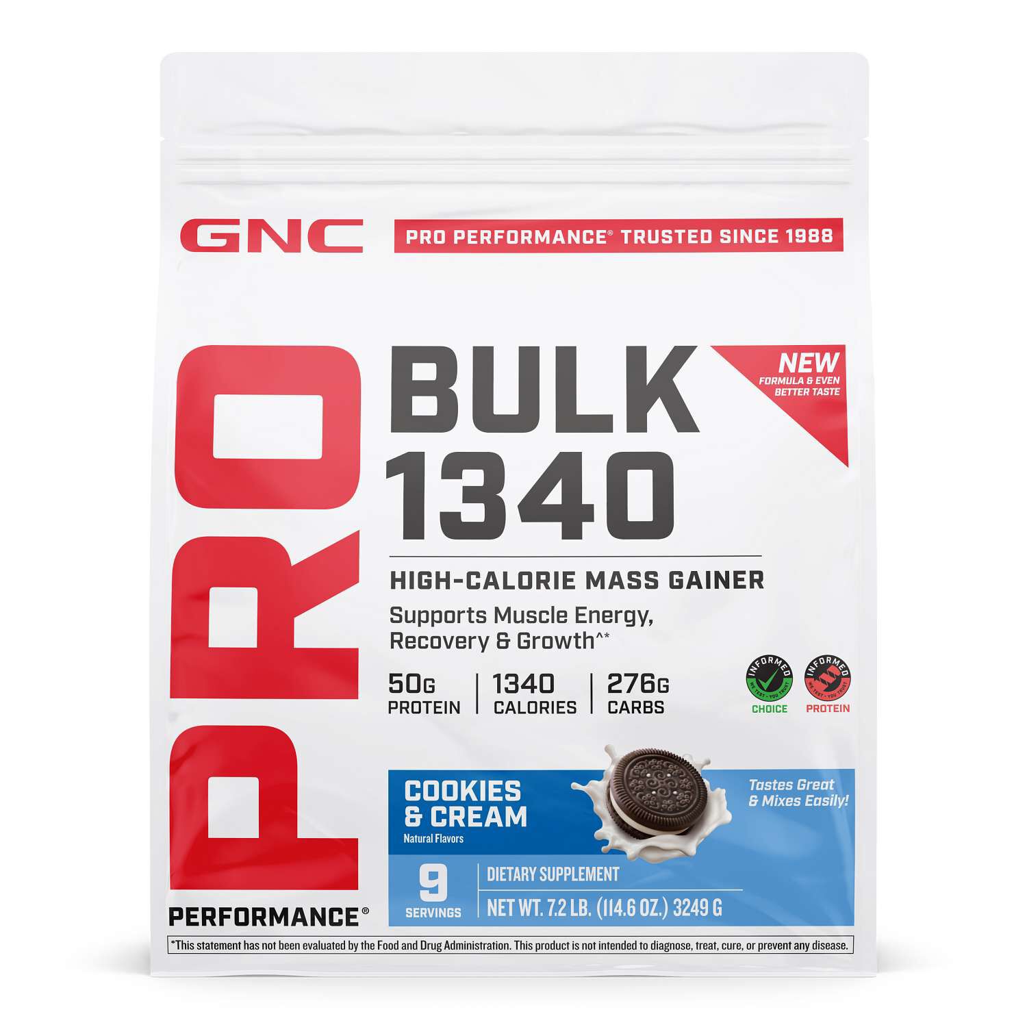 Bulk 1340 - Cookies & Cream (9 Servings) | GNC