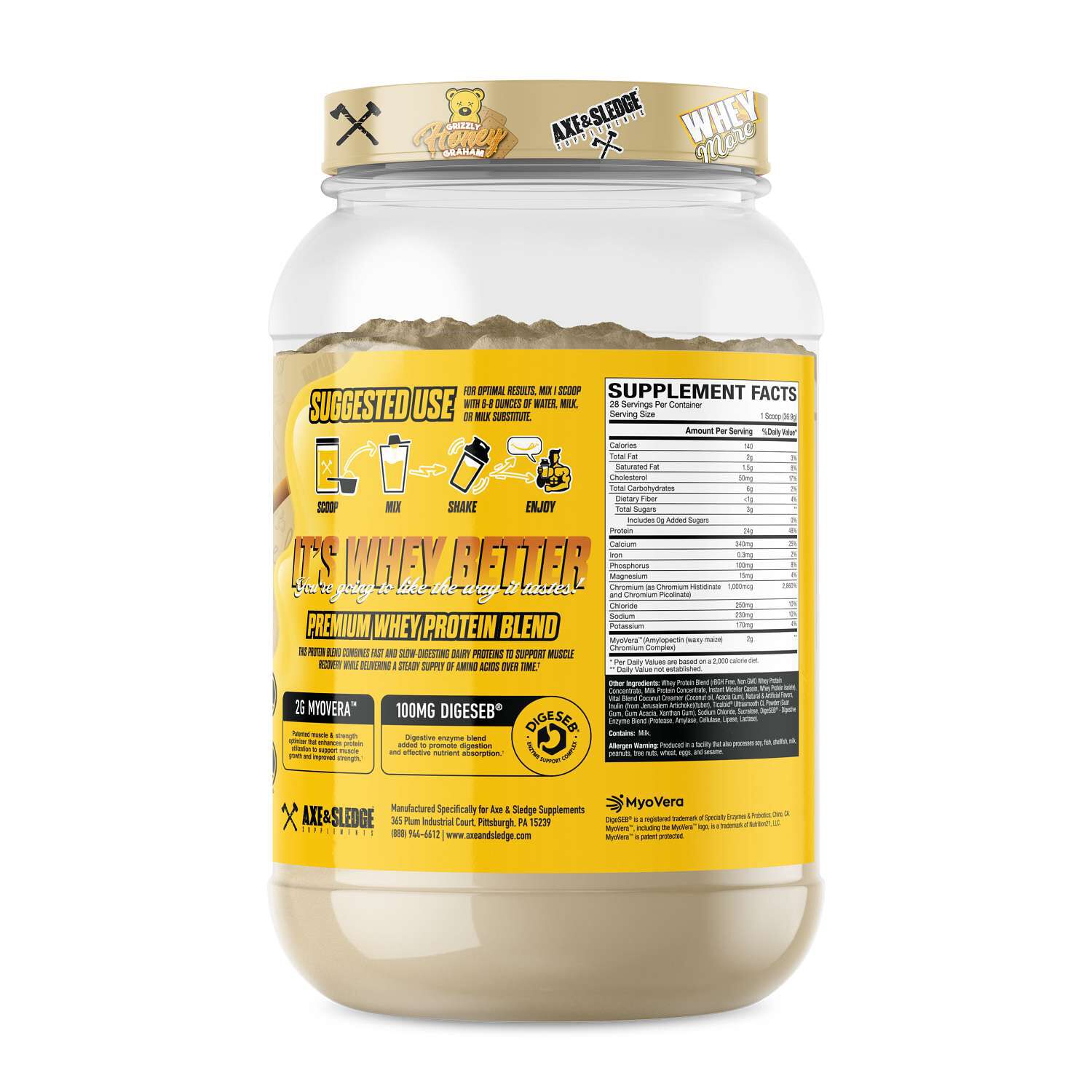 Whey More - Grizzly Honey Graham (28 Servings)