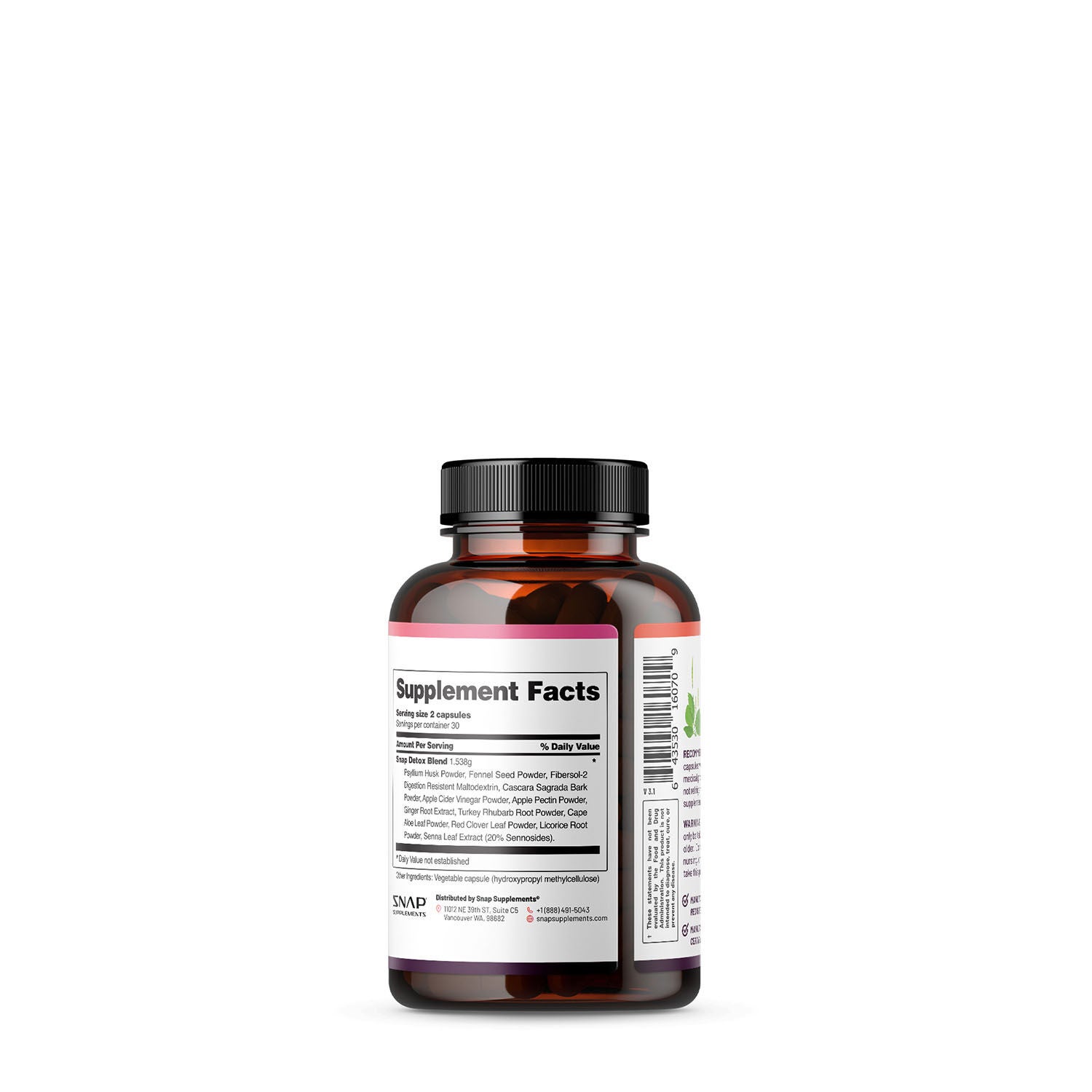 SNAP Supplements Detox Advanced Cleansing Blend Dietary Supplement GNC