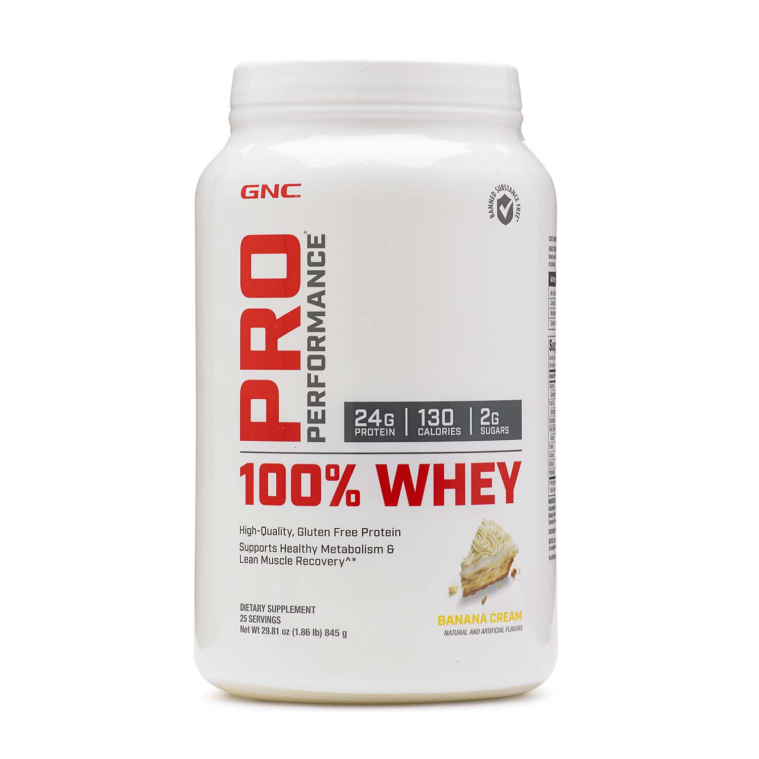 Gnc Pro Performance 100 Whey Banana Cream Gnc