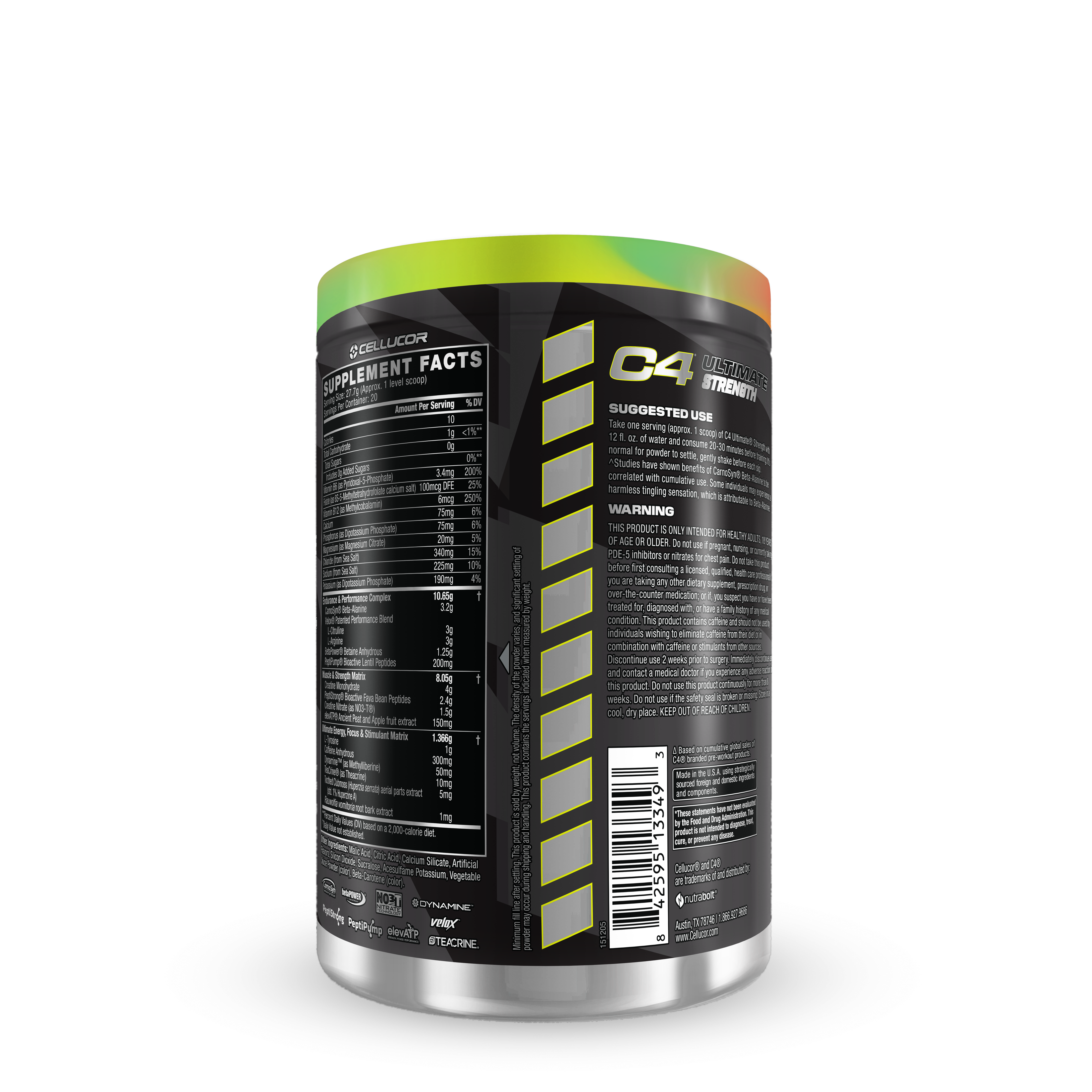 Cellucor C4 Ultimate Shred – Strawberry Watermelon Pre-Workout, 12 Servings, 01/2026