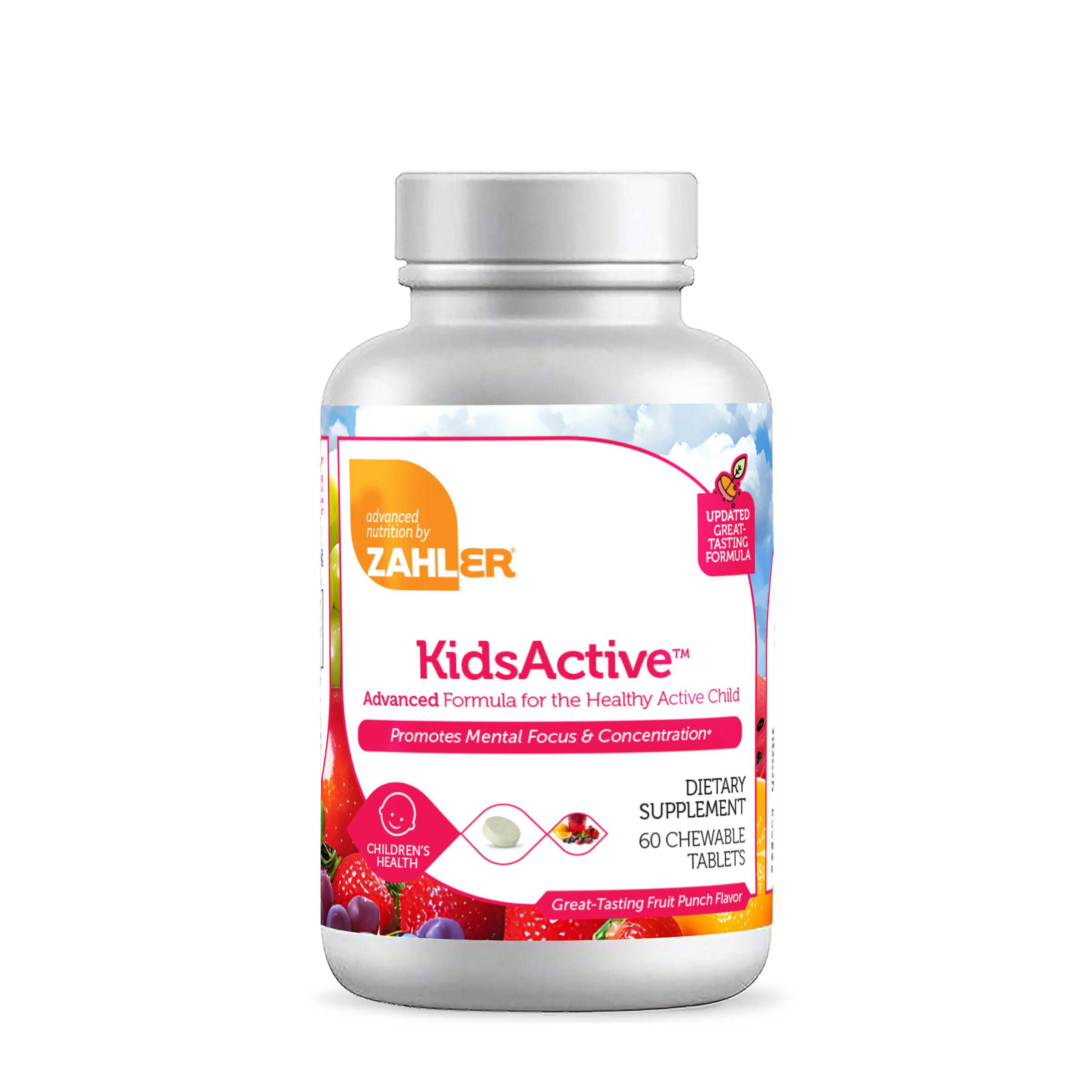KidsActive&trade; - Fruit Punch - 60 Chewable Tablets (30 Servings)  | GNC