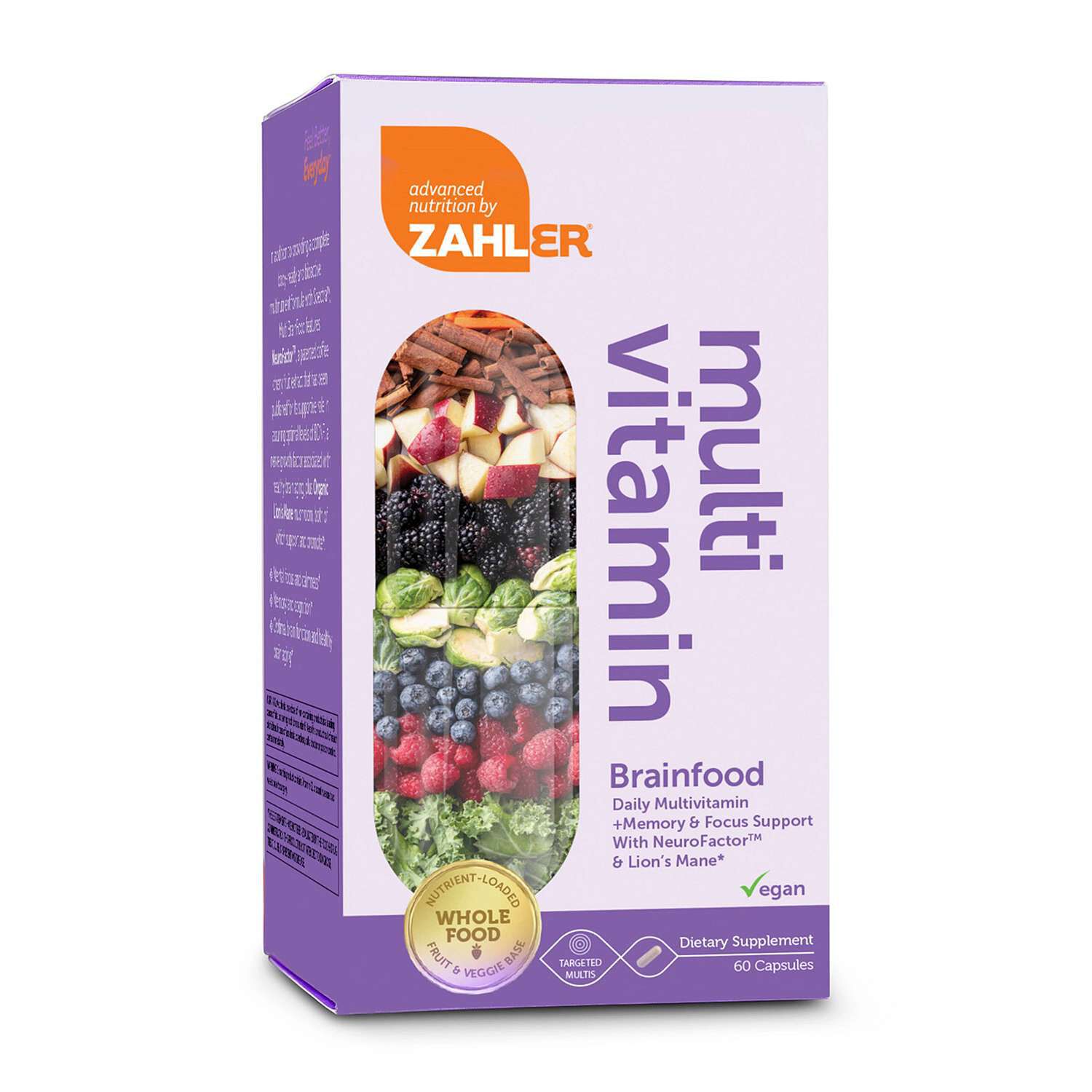 Multi Vitamin Brainfood - 60 Capsules (30 Servings)  | GNC